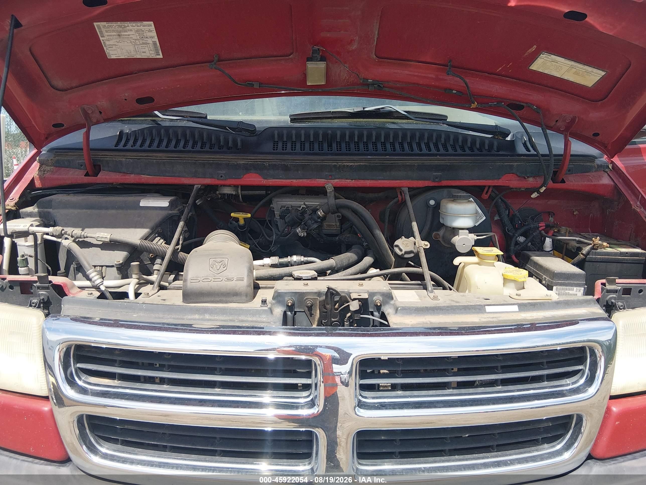 2002 Dodge Ram Van 1500 Conversion Red vin: 2B6HB11Z12K113610