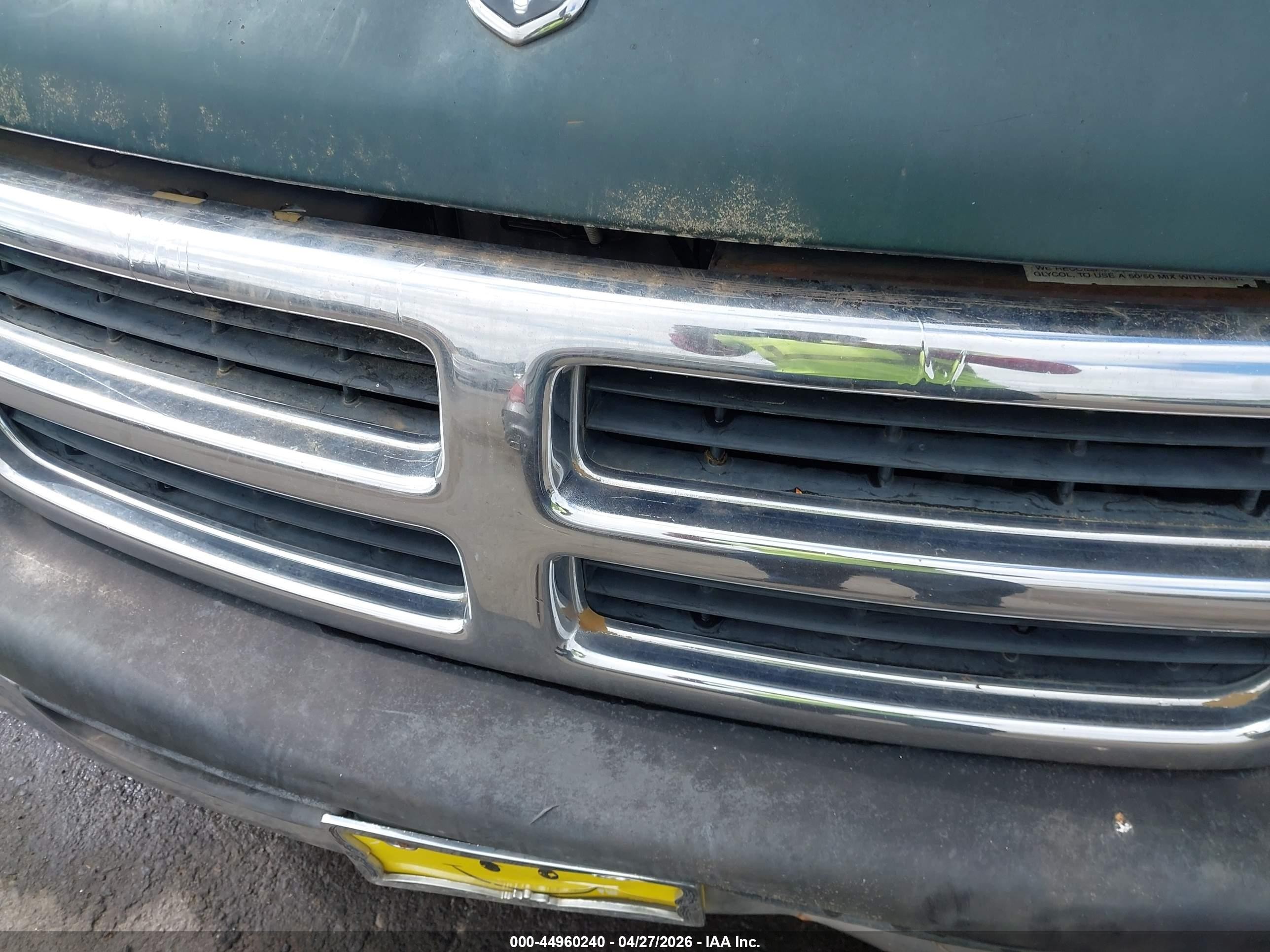 1999 Dodge Ram Van 1500 Commercial/conversion Green vin: 2B6HB11Z3XK512073