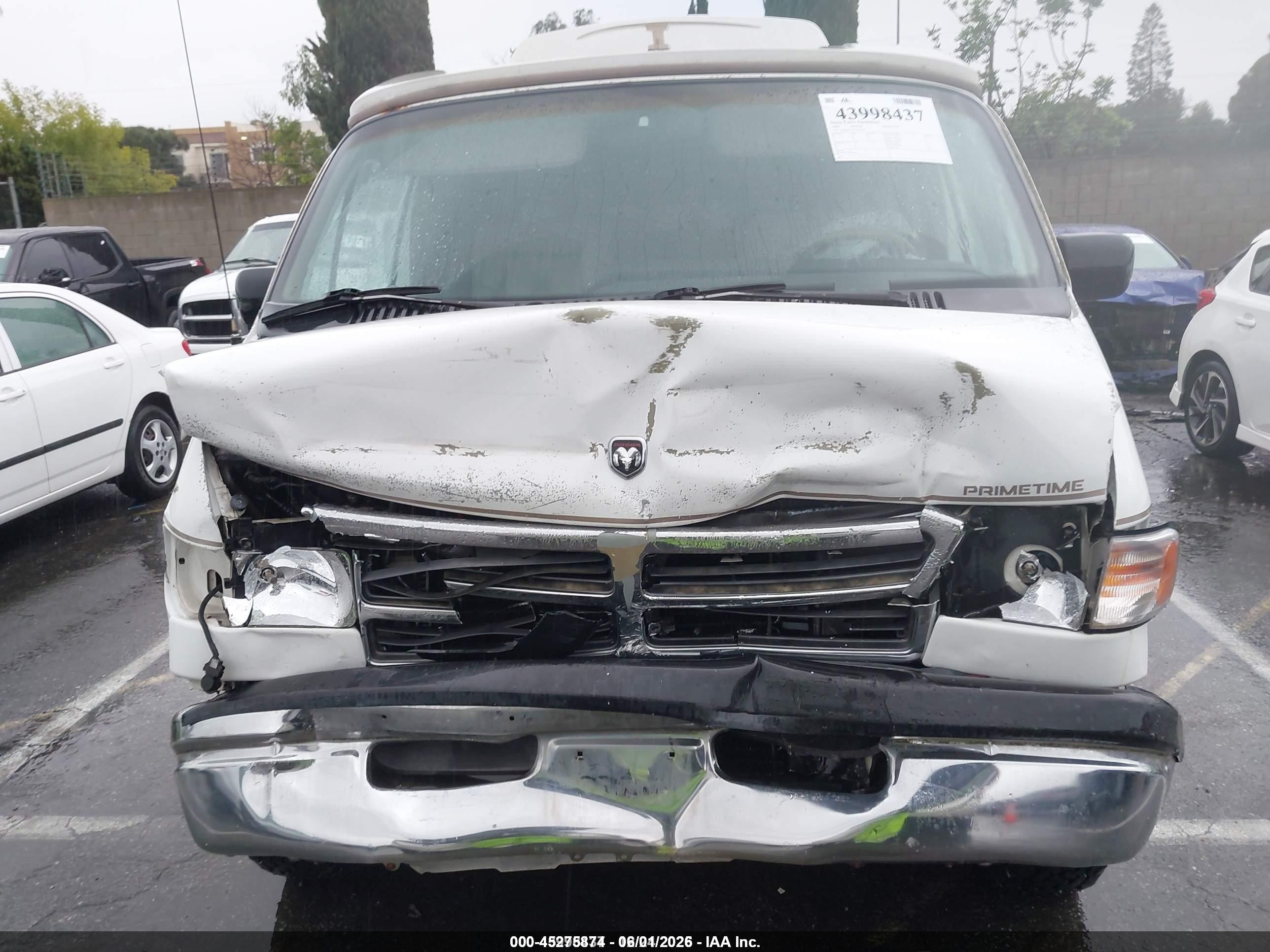 1996 Dodge Ram Van B2500 White vin: 2B6HB21Y0TK144460