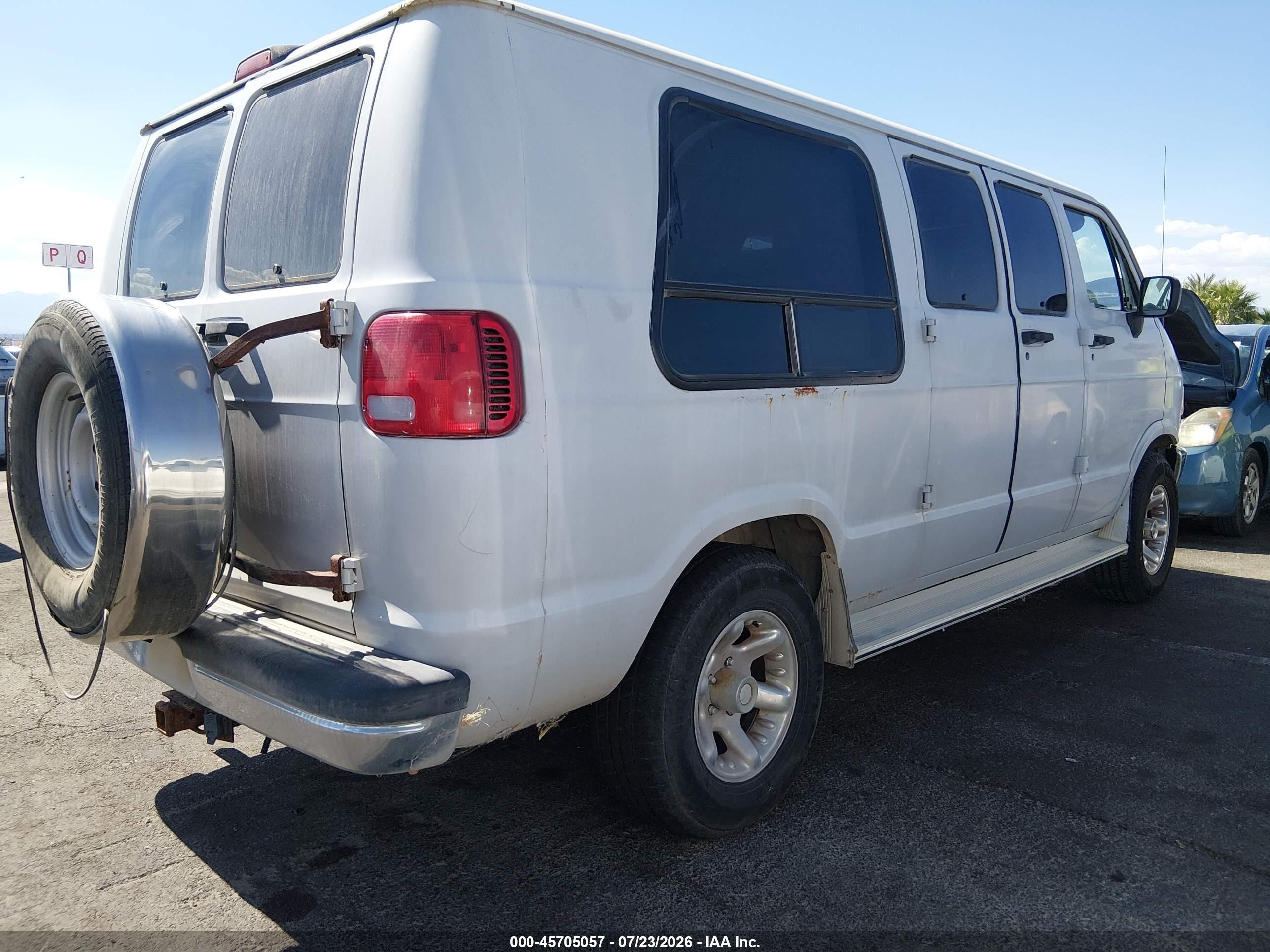 1996 Dodge Ram Van B2500 Gray vin: 2B6HB21Y6TK107283