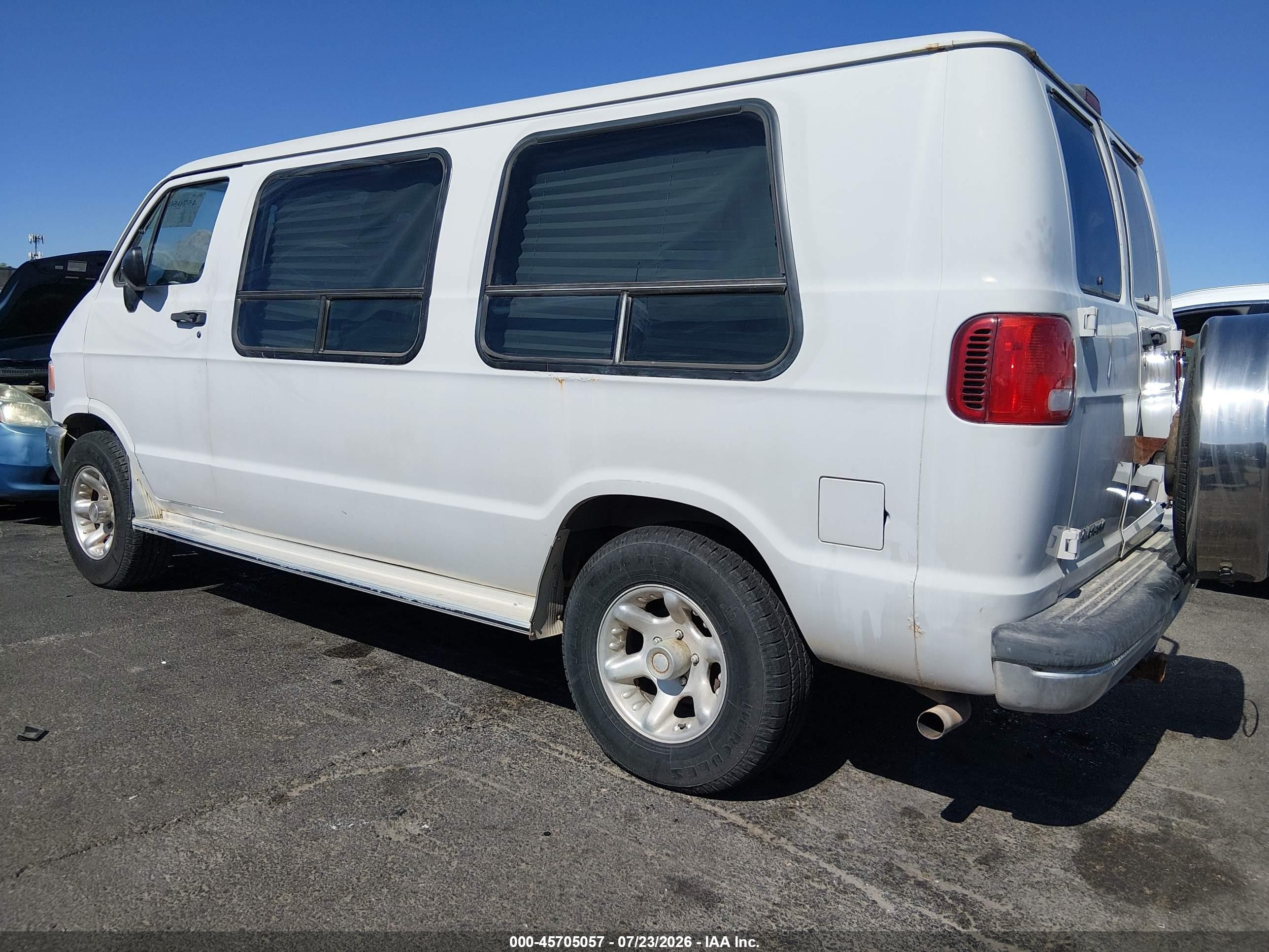1996 Dodge Ram Van B2500 Gray vin: 2B6HB21Y6TK107283