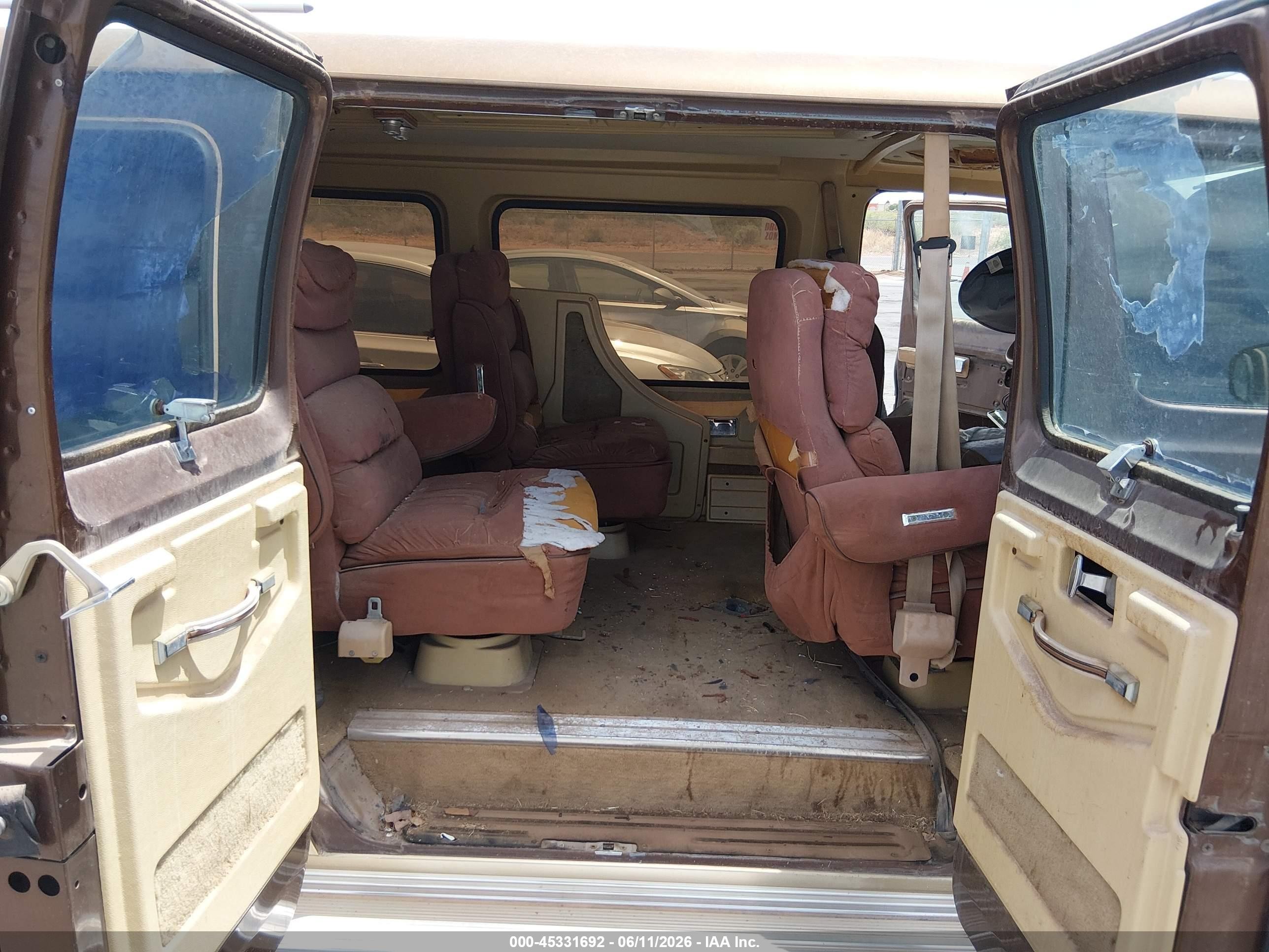 1986 Dodge Ram Van B250 Brown vin: 2B6HB23T8GK561803