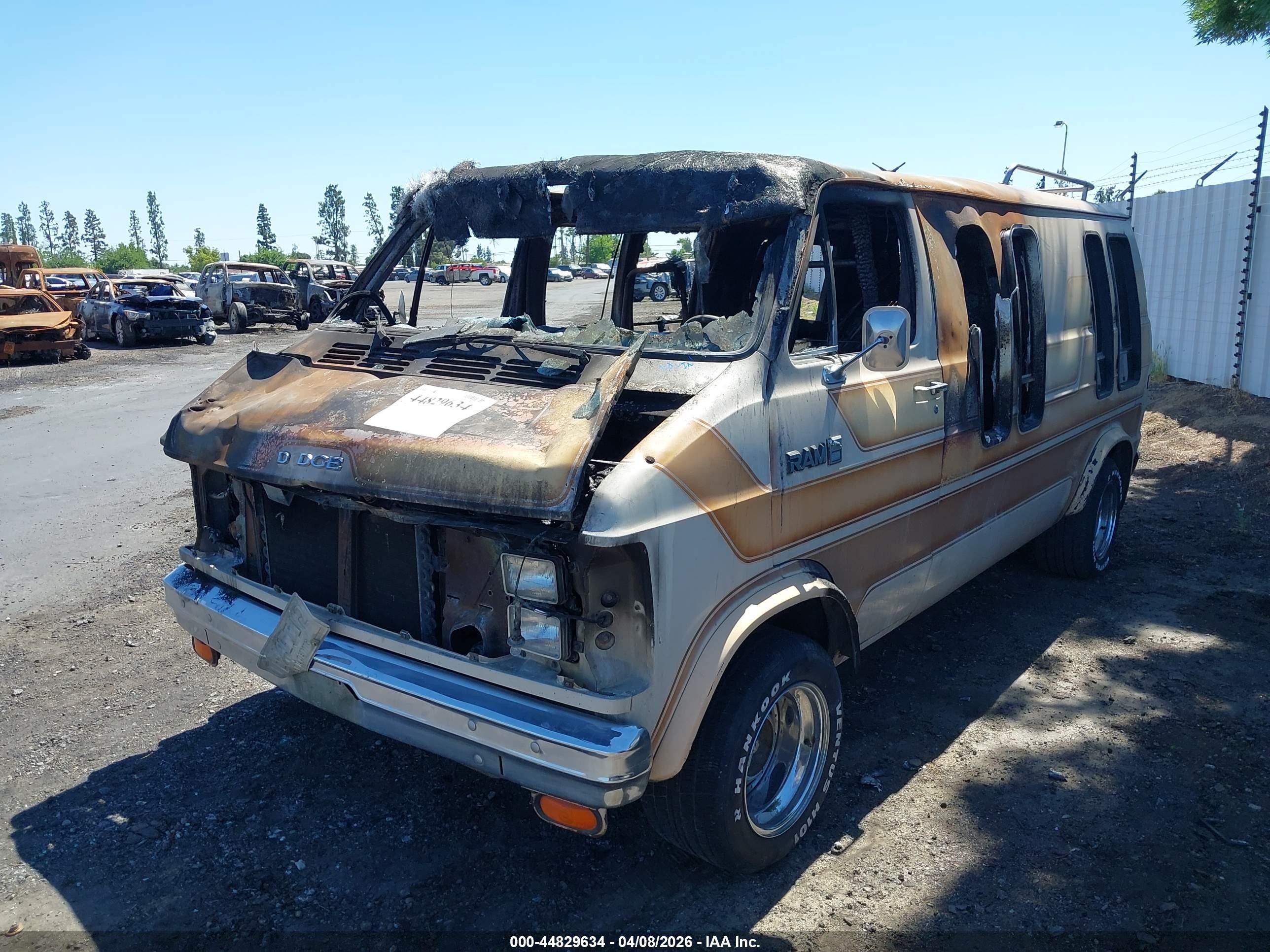 1983 Dodge Ram Van B250 Cream vin: 2B6HB23TXDK317453