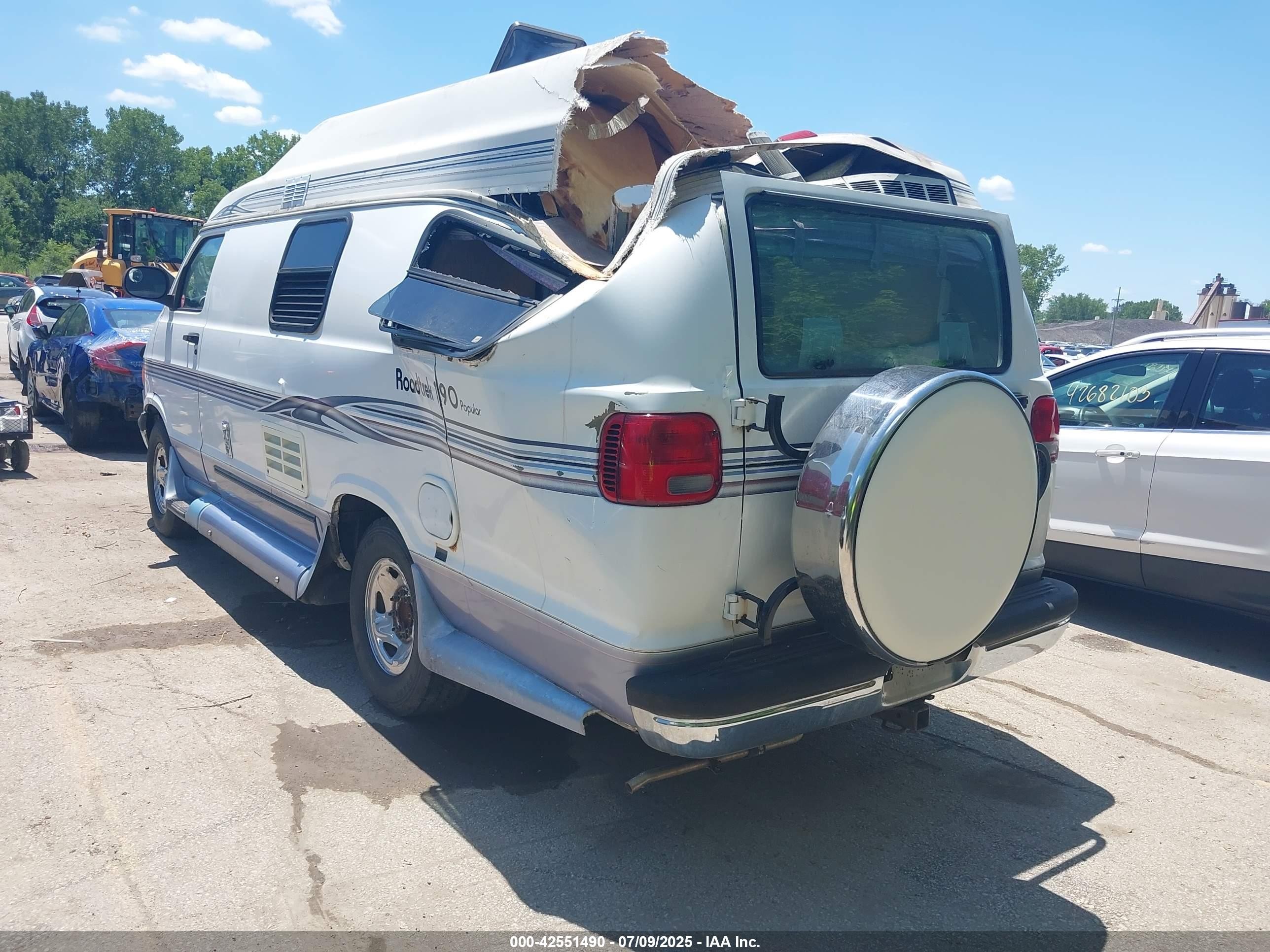 1999 Dodge Ram Van 3500 Commercial/conversion White vin: 2B6KB31Y0XK535769