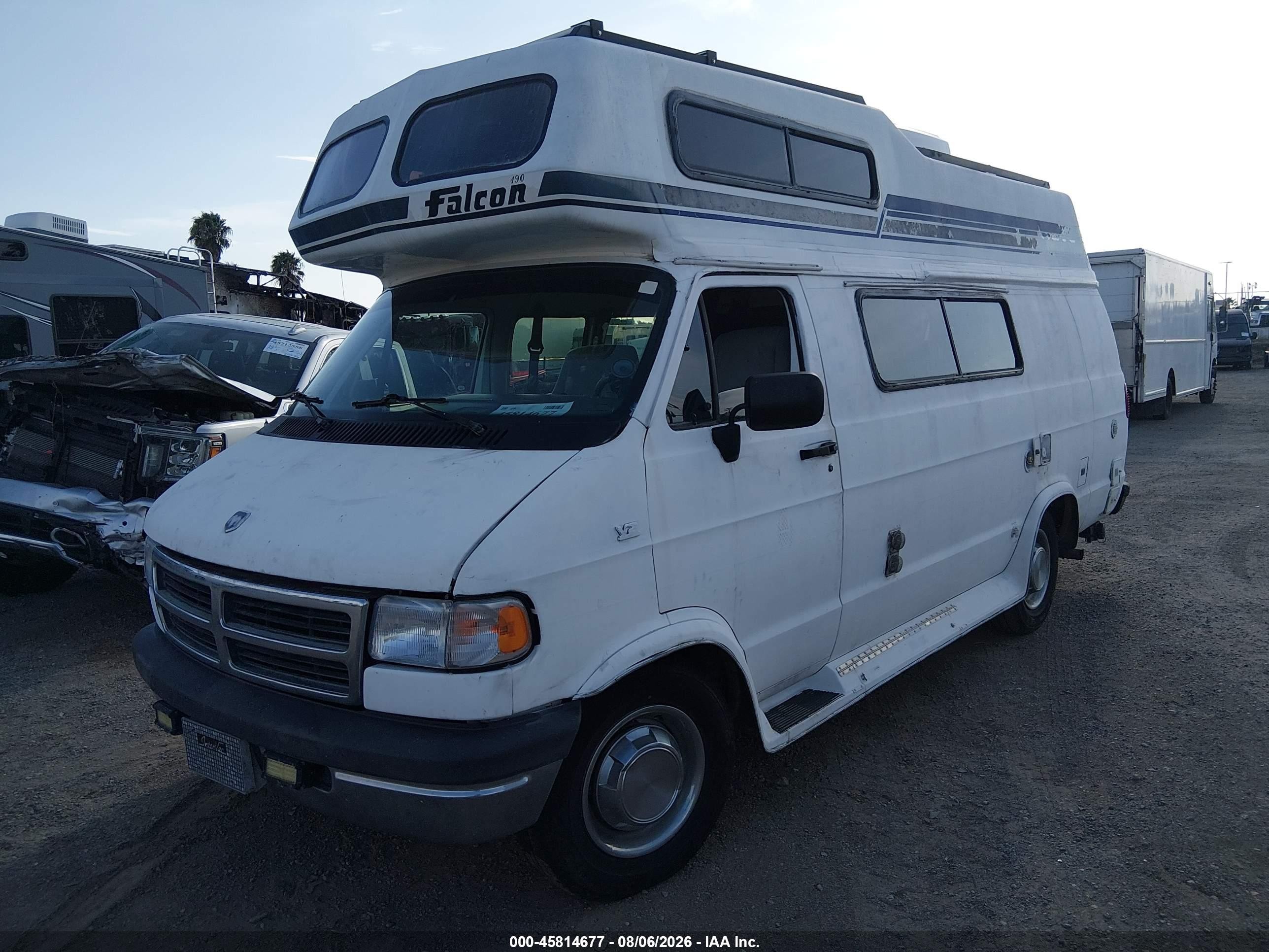 1995 Dodge Ram Van B3500 White vin: 2B6KB31Z9SK538073