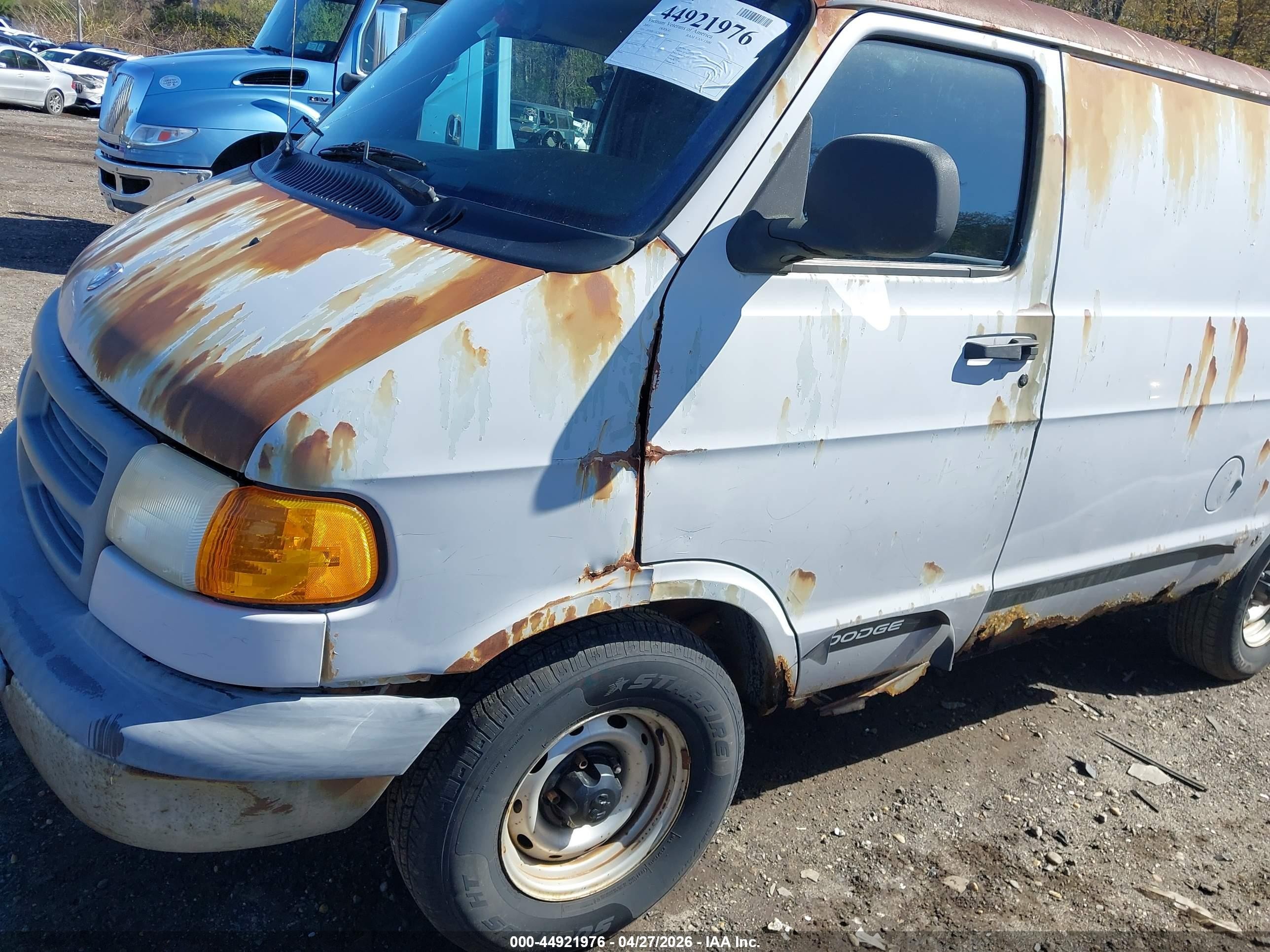 2001 Dodge Ram Van 1500 Conversion Серый vin: 2B7HB11X21K538827