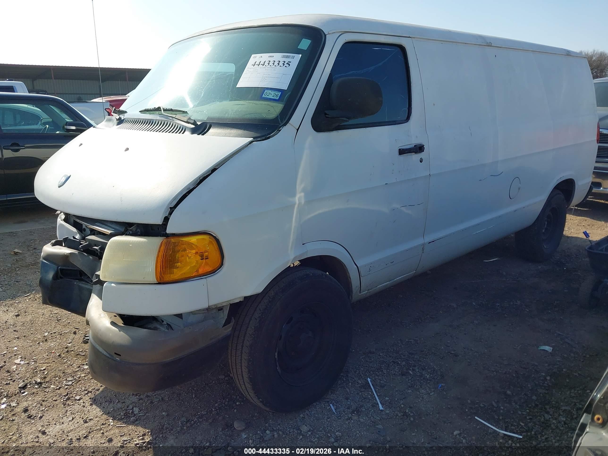 2001 Dodge Ram Van 1500 Conversion Белый vin: 2B7HB11X71K543876