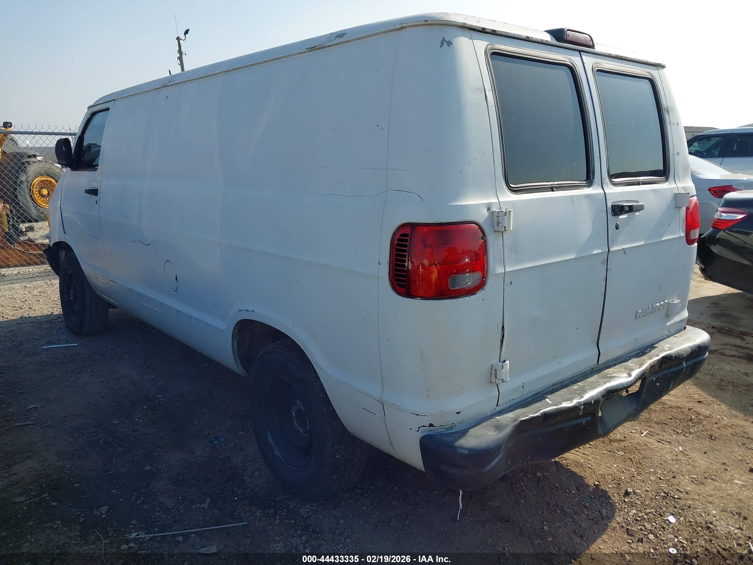 2001 Dodge Ram Van 1500 Conversion Белый vin: 2B7HB11X71K543876