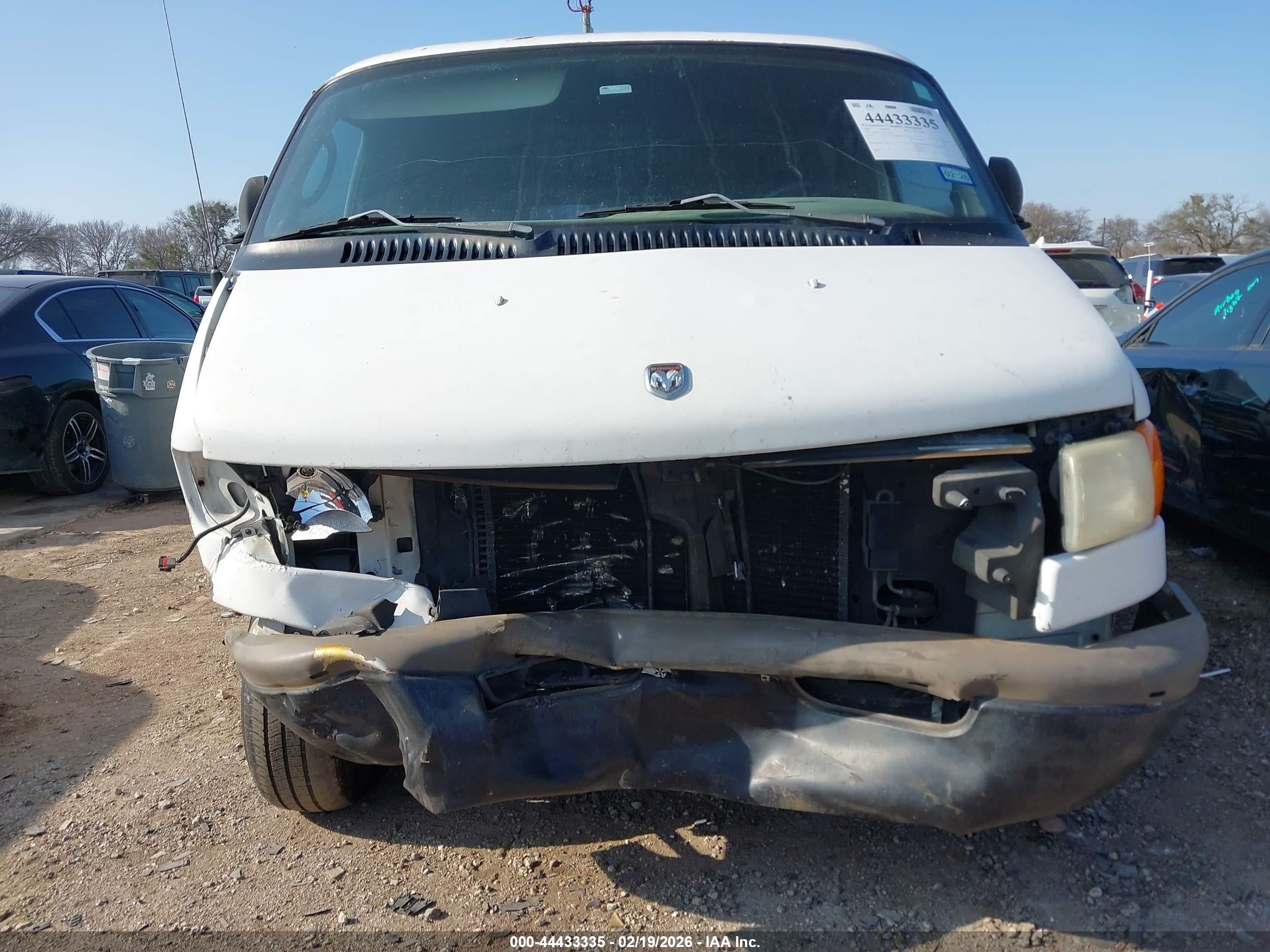 2001 Dodge Ram Van 1500 Conversion Белый vin: 2B7HB11X71K543876