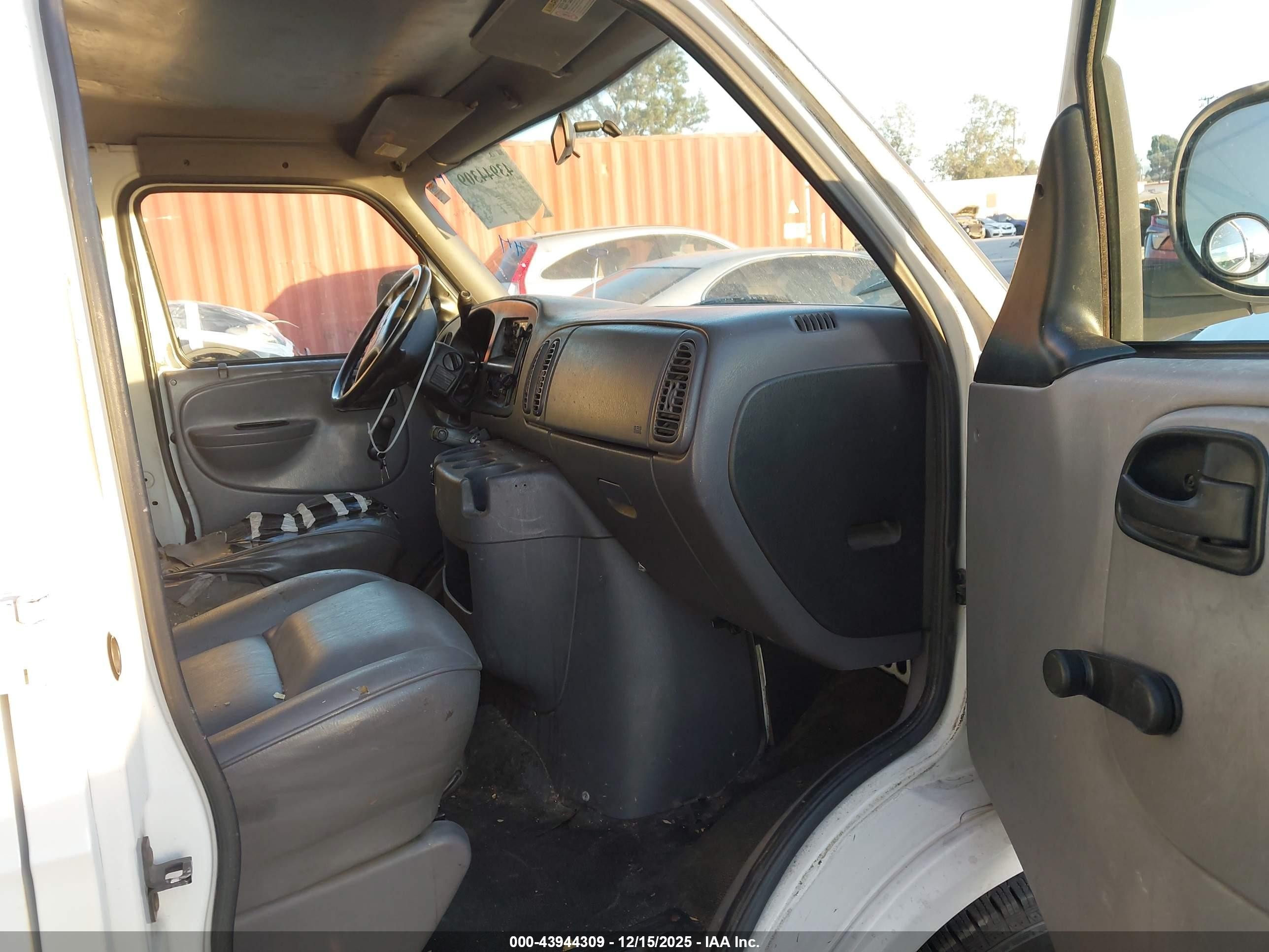 1999 Dodge Ram Van 1500 Commercial/conversion White vin: 2B7HB11Y2XK520877
