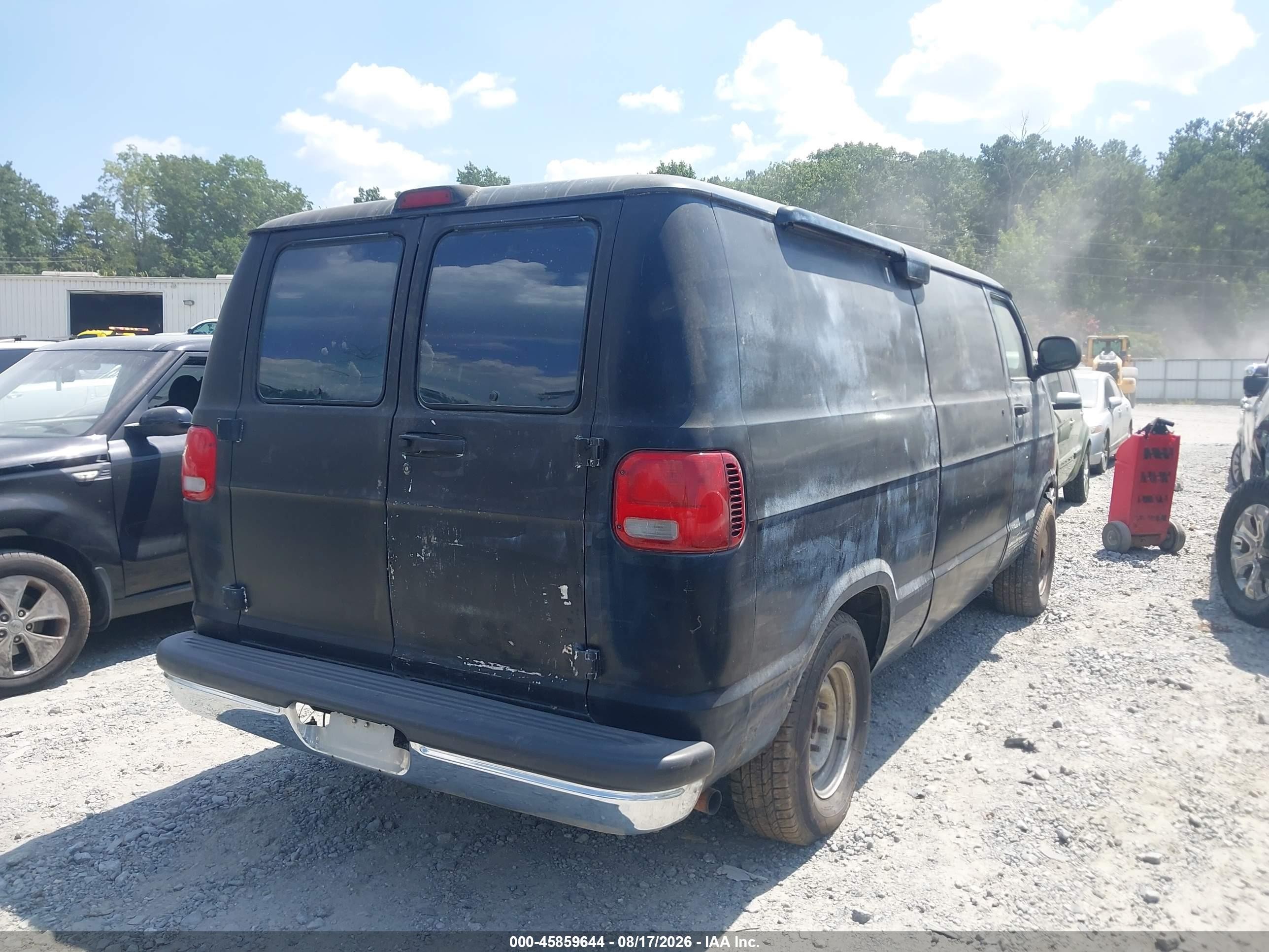 1999 Dodge Ram Van 1500 Commercial/conversion Black vin: 2B7HB11Y4XK534005