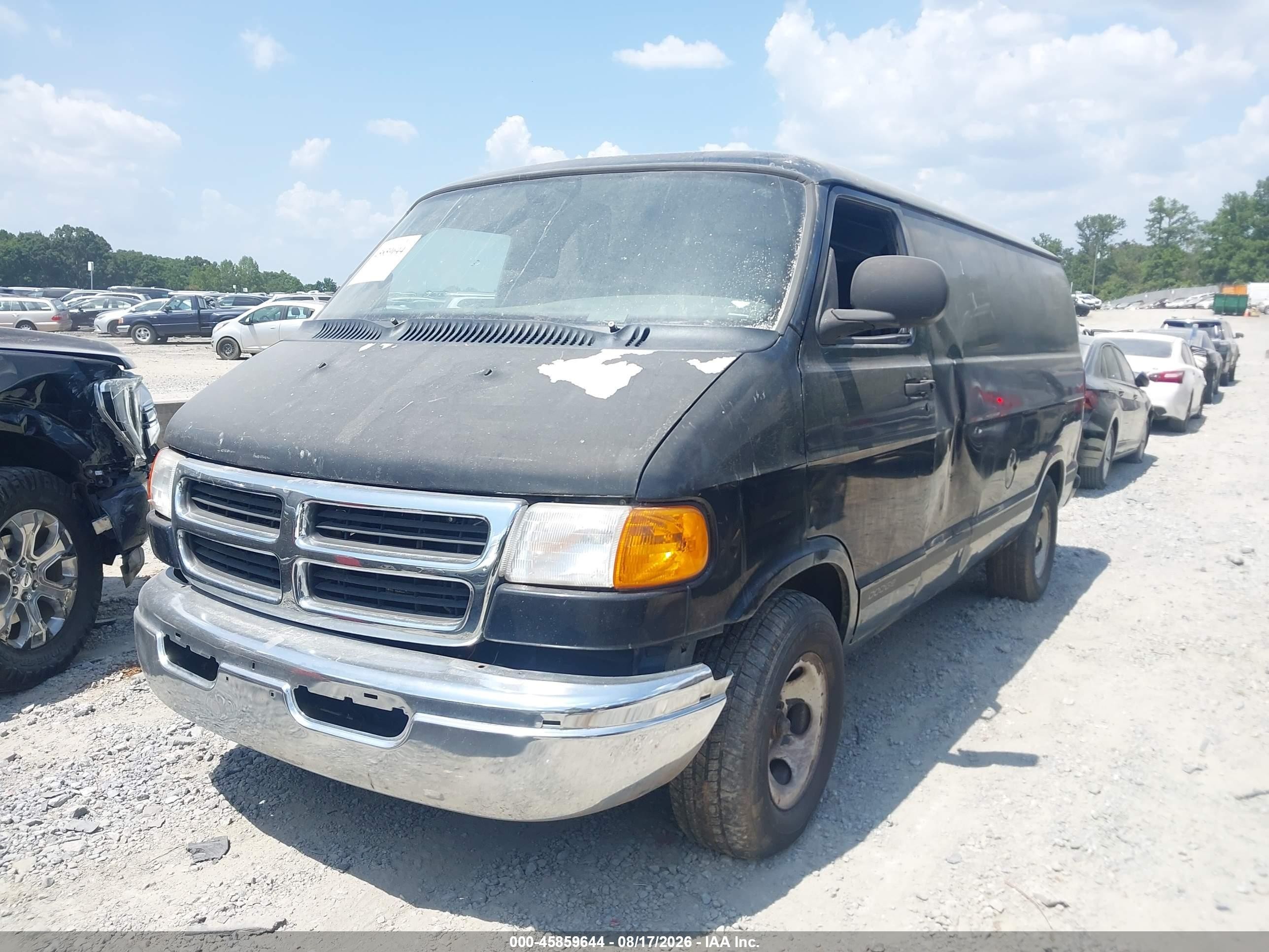 1999 Dodge Ram Van 1500 Commercial/conversion Black vin: 2B7HB11Y4XK534005