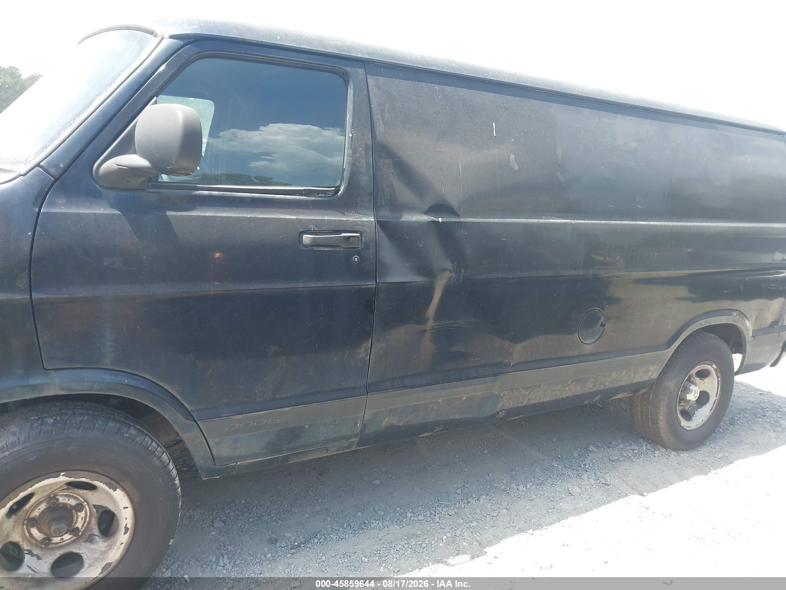 1999 Dodge Ram Van 1500 Commercial/conversion Black vin: 2B7HB11Y4XK534005