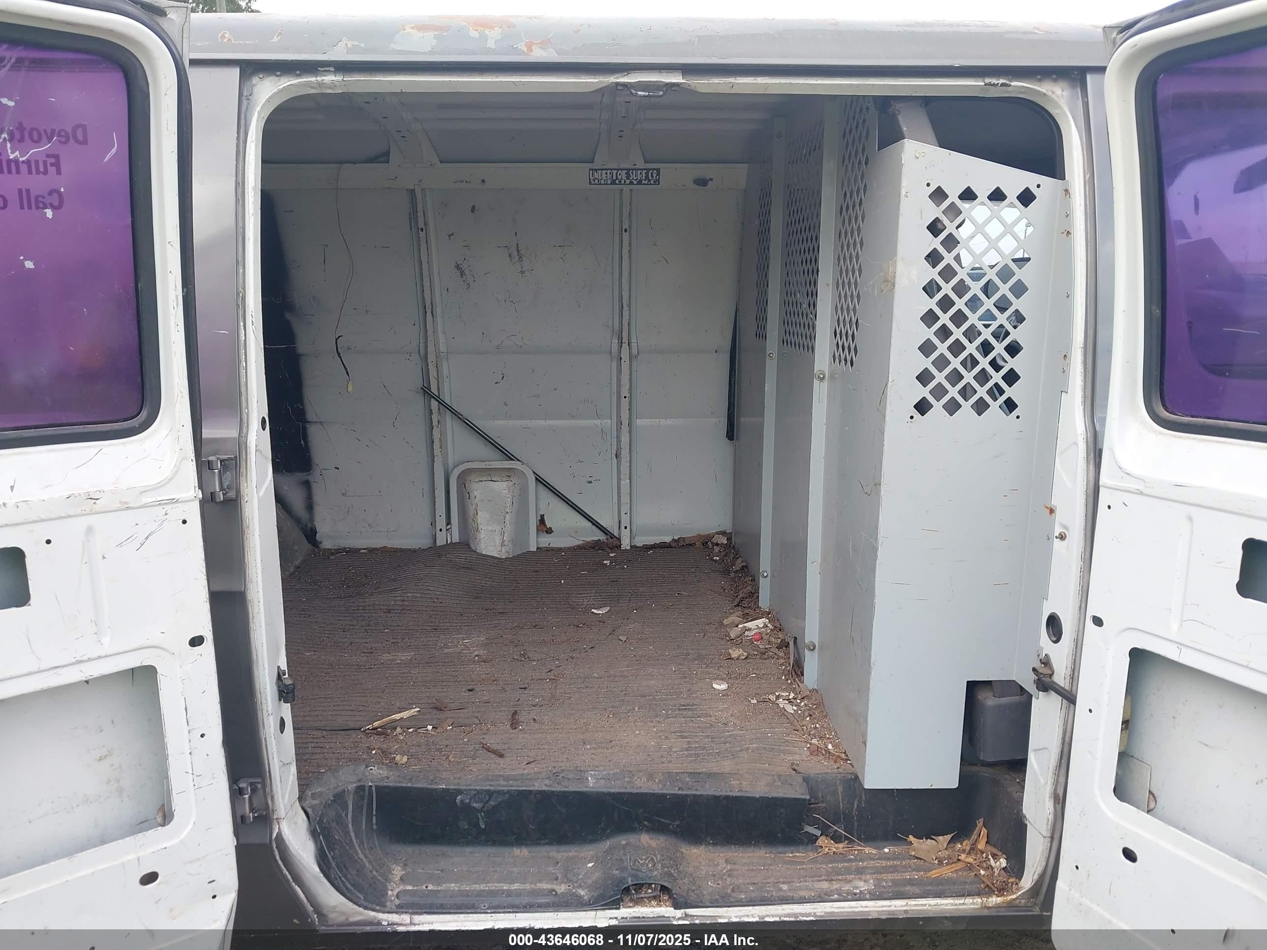 1999 Dodge Ram Van 1500 Commercial/conversion Gray vin: 2B7HB11Y5XK574836