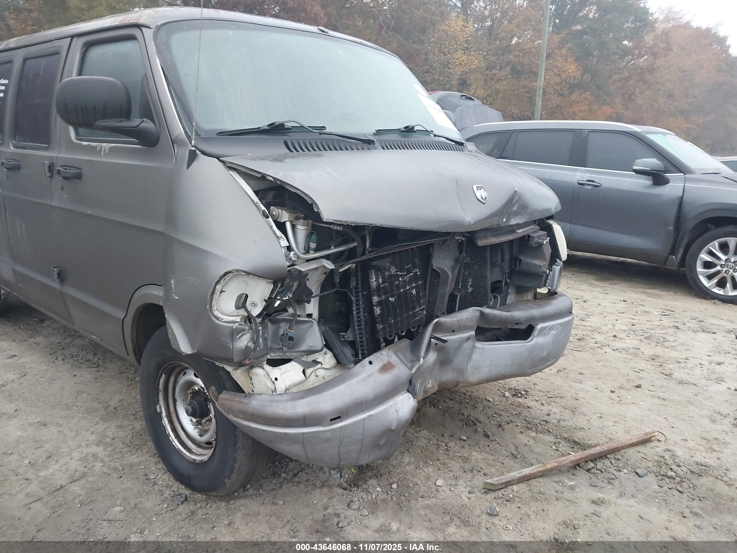 1999 Dodge Ram Van 1500 Commercial/conversion Gray vin: 2B7HB11Y5XK574836