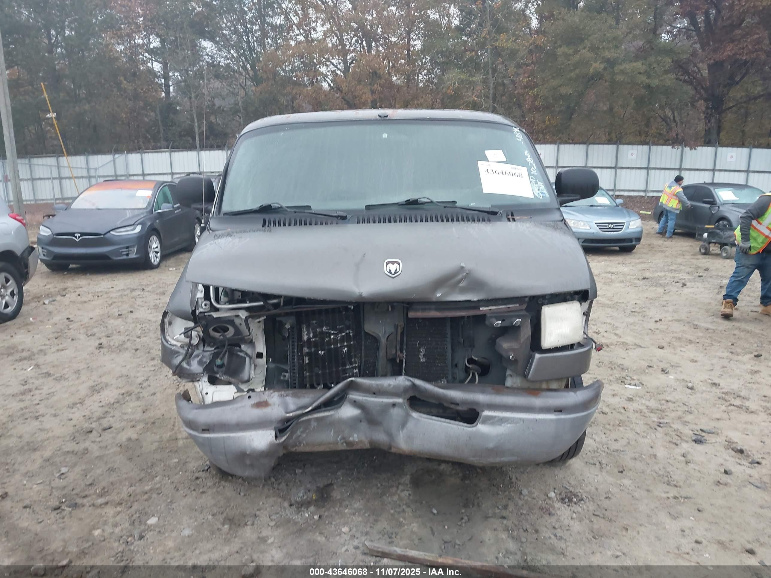 1999 Dodge Ram Van 1500 Commercial/conversion Gray vin: 2B7HB11Y5XK574836