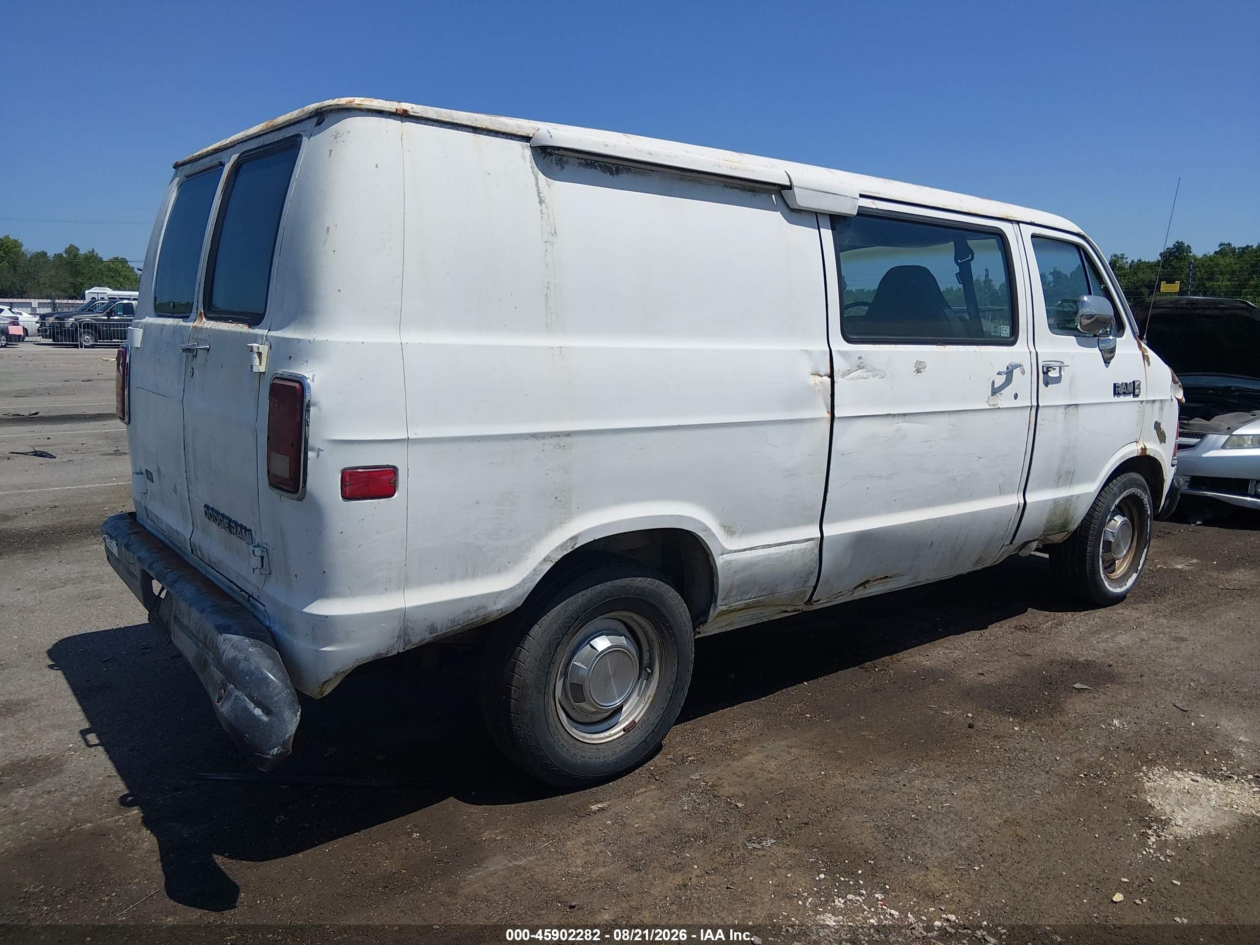 1990 Dodge Ram Van B250 Белый vin: 2B7HB21Y3LK700191