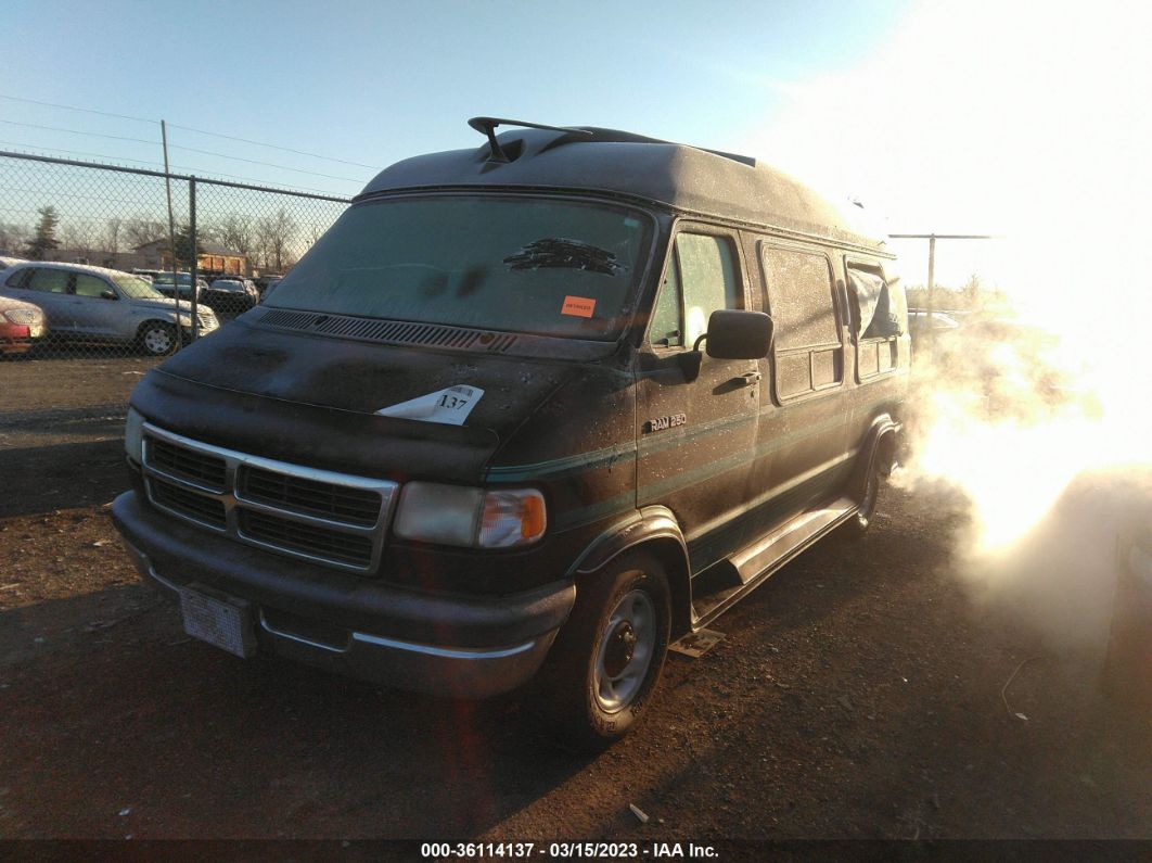 1994 Dodge Ram Van B250 Black vin: 2B7HB21Y8RK550216