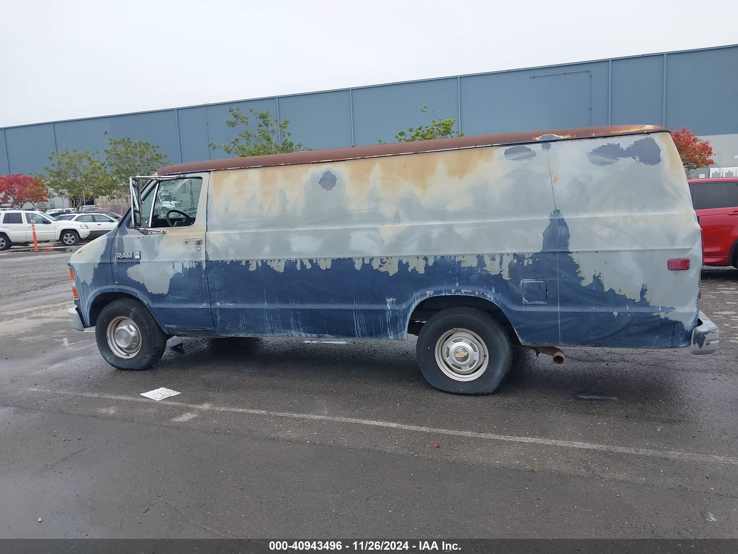 1990 Dodge Ram Van B250 Синий vin: 2B7HB21Z4LK752776