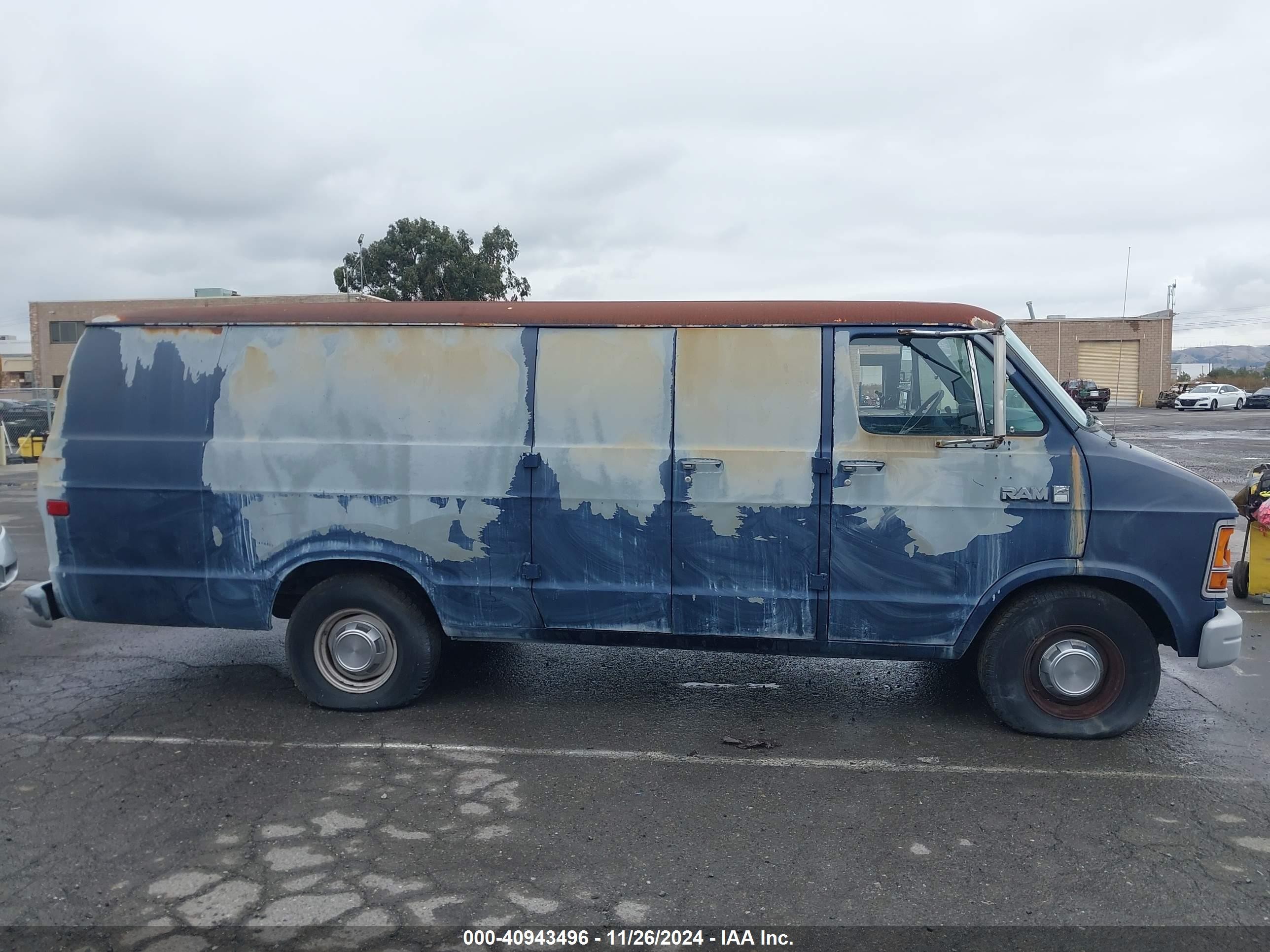 1990 Dodge Ram Van B250 Синий vin: 2B7HB21Z4LK752776
