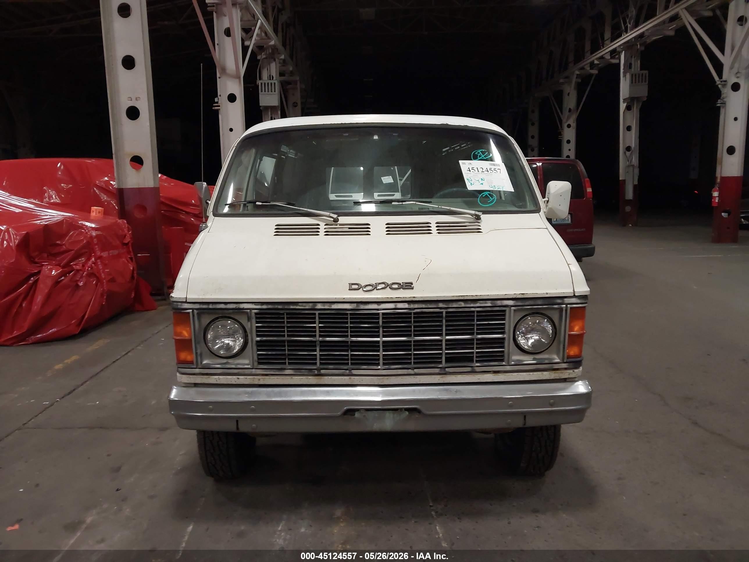 1982 Dodge Ram Van B250 White vin: 2B7HB23P4CK142551
