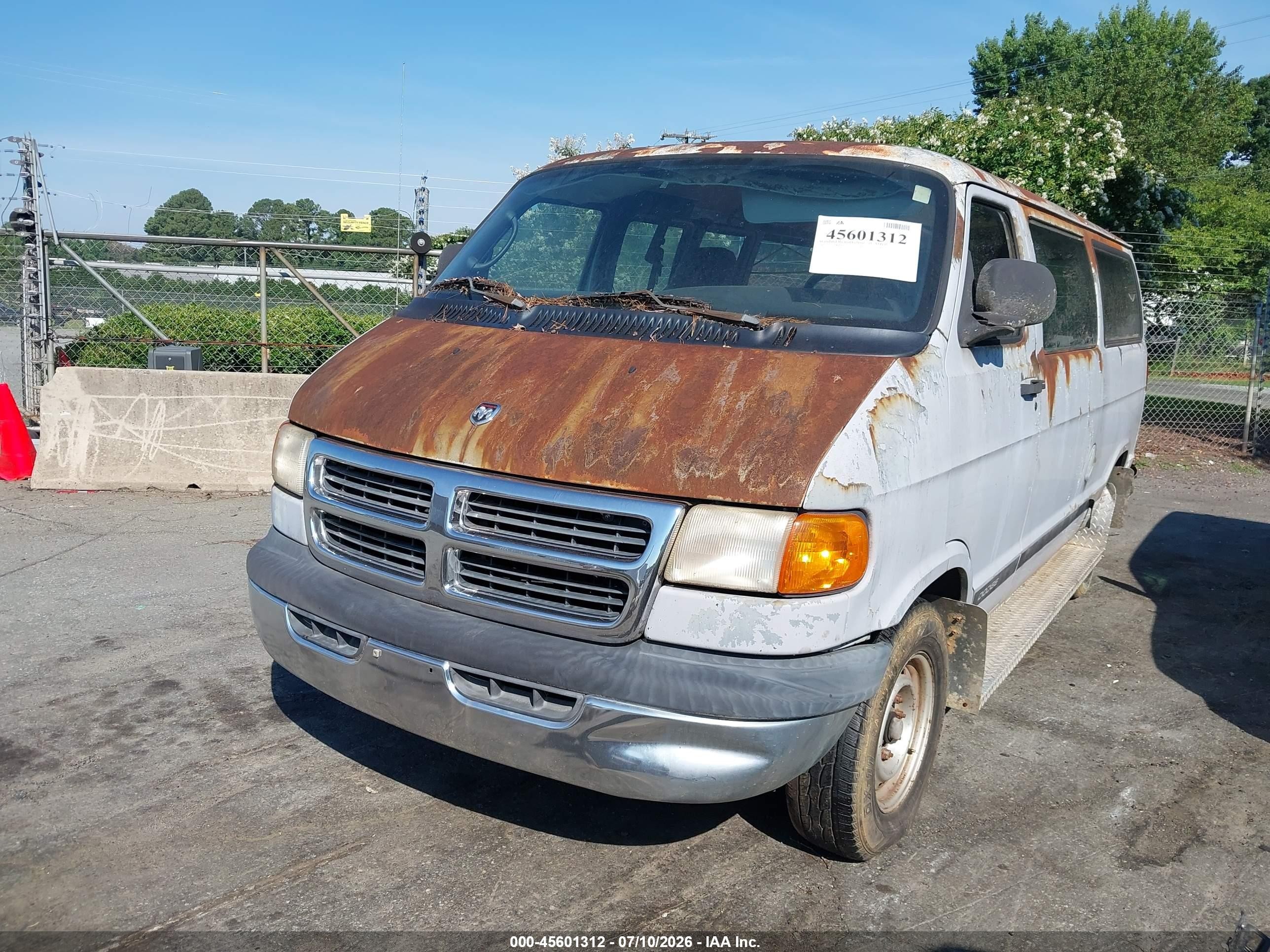 2001 Dodge Ram Van 2500 Conversion Gray vin: 2B7JB21Y01K513697