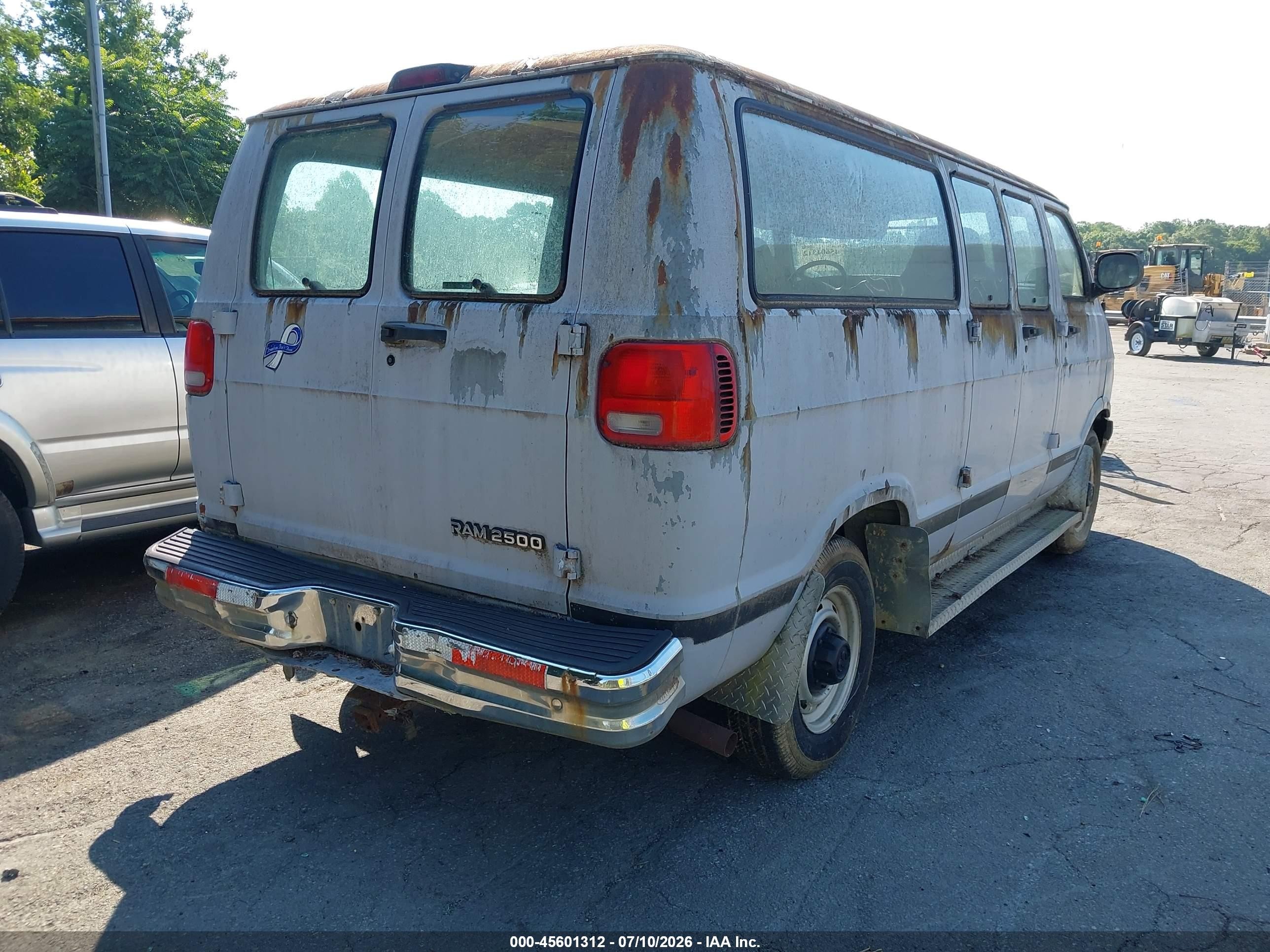 2001 Dodge Ram Van 2500 Conversion Gray vin: 2B7JB21Y01K513697