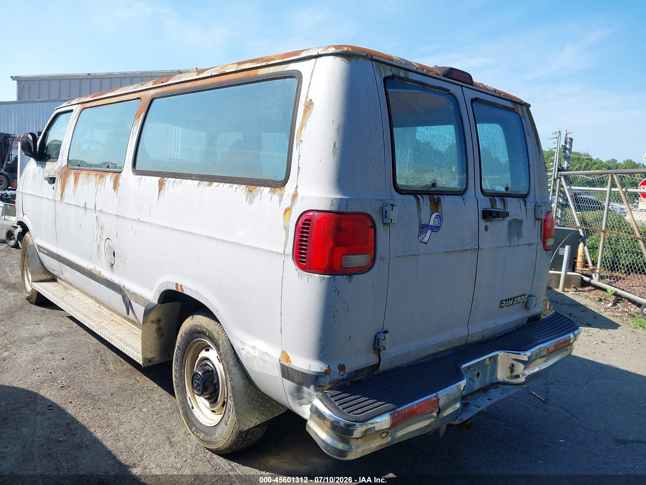 2001 Dodge Ram Van 2500 Conversion Gray vin: 2B7JB21Y01K513697