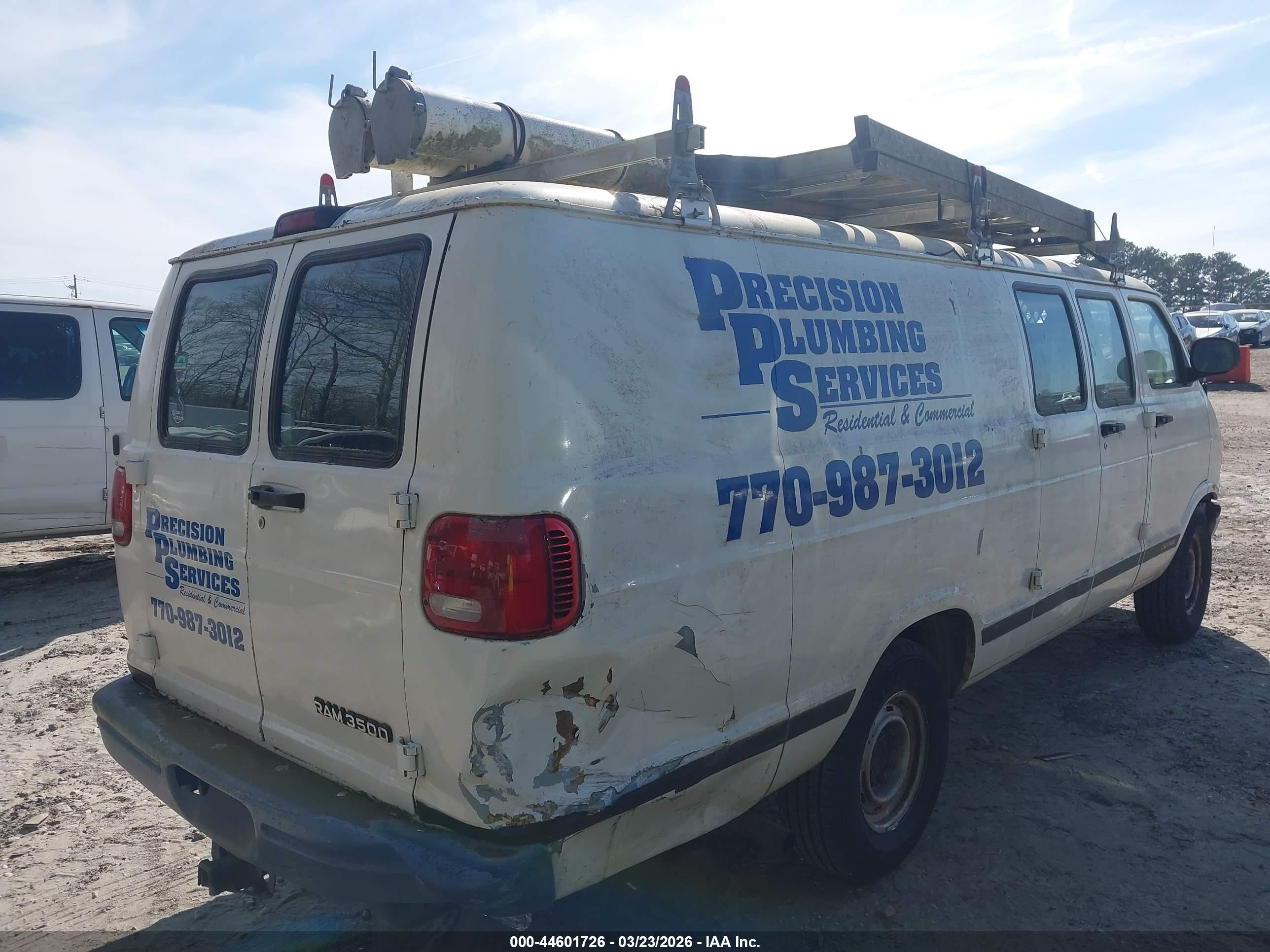 2002 Dodge Ram Van 3500 Conversion Белый vin: 2B7KB31Z62K125524