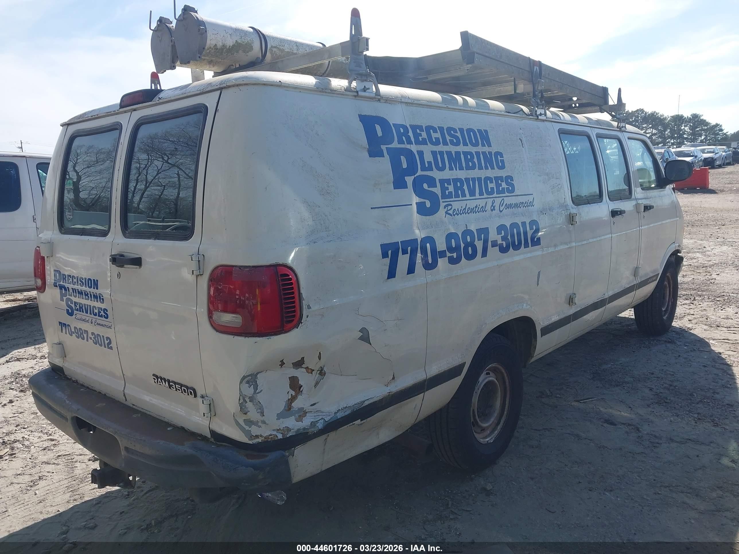2002 Dodge Ram Van 3500 Conversion Белый vin: 2B7KB31Z62K125524