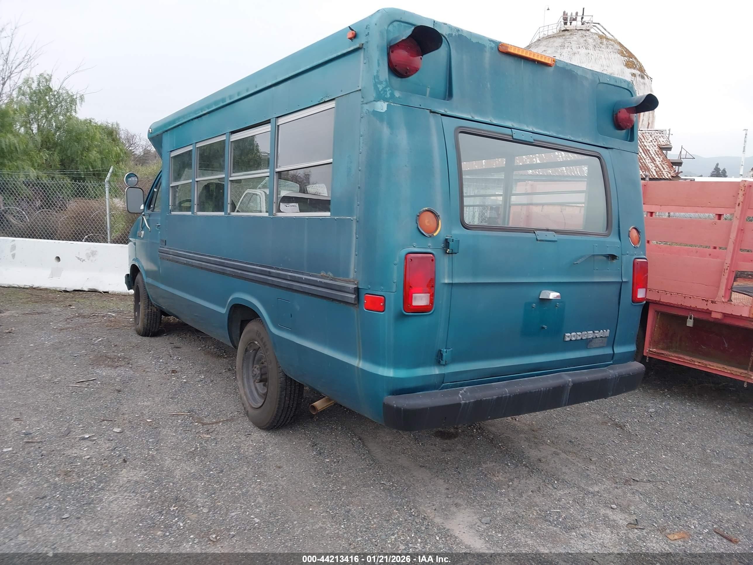 1982 Dodge Ram Van B350 Green vin: 2B7KB33U1CK125045