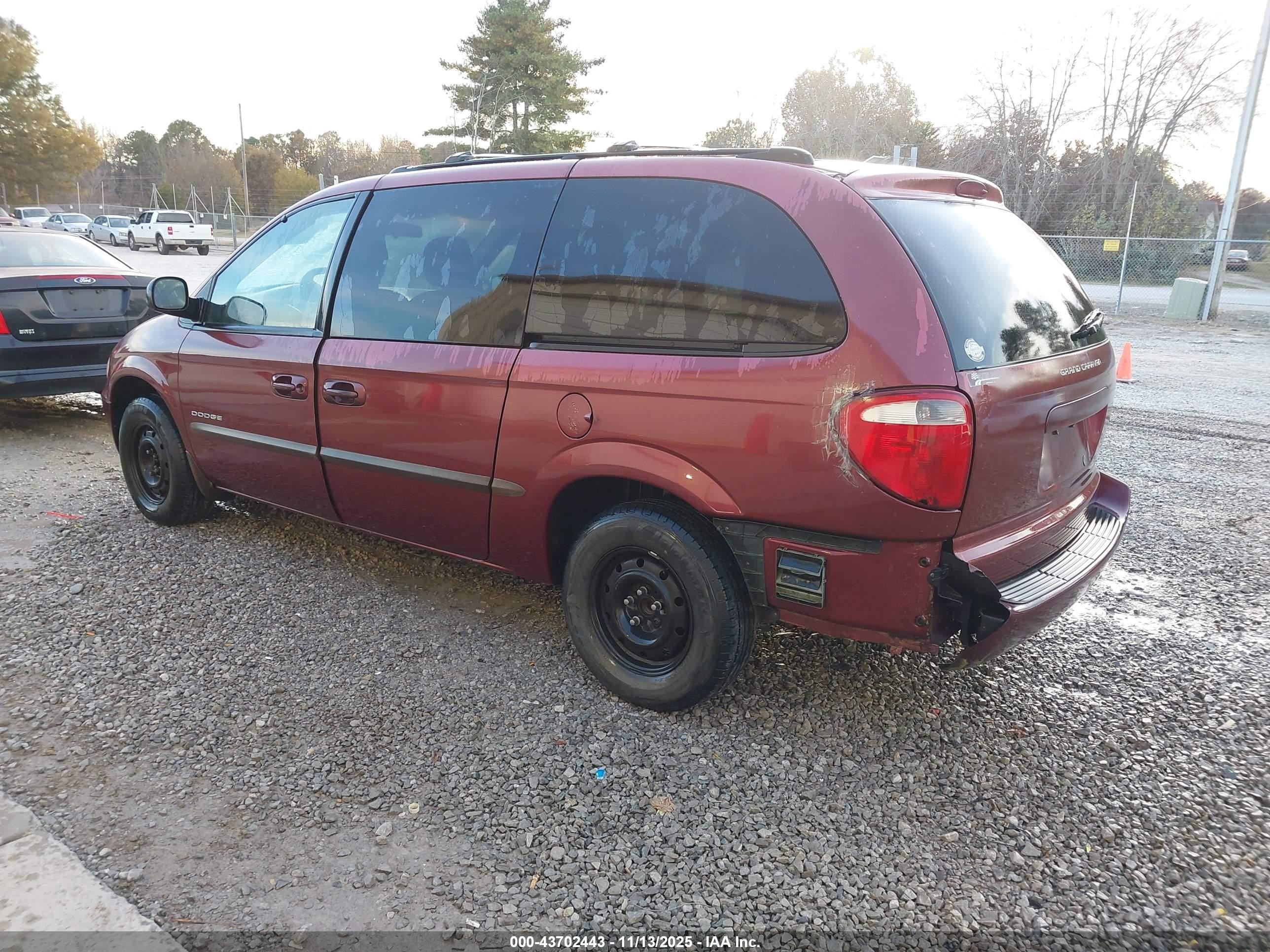 2001 Dodge Grand Caravan Sport Red vin: 2B8GP44301R204886