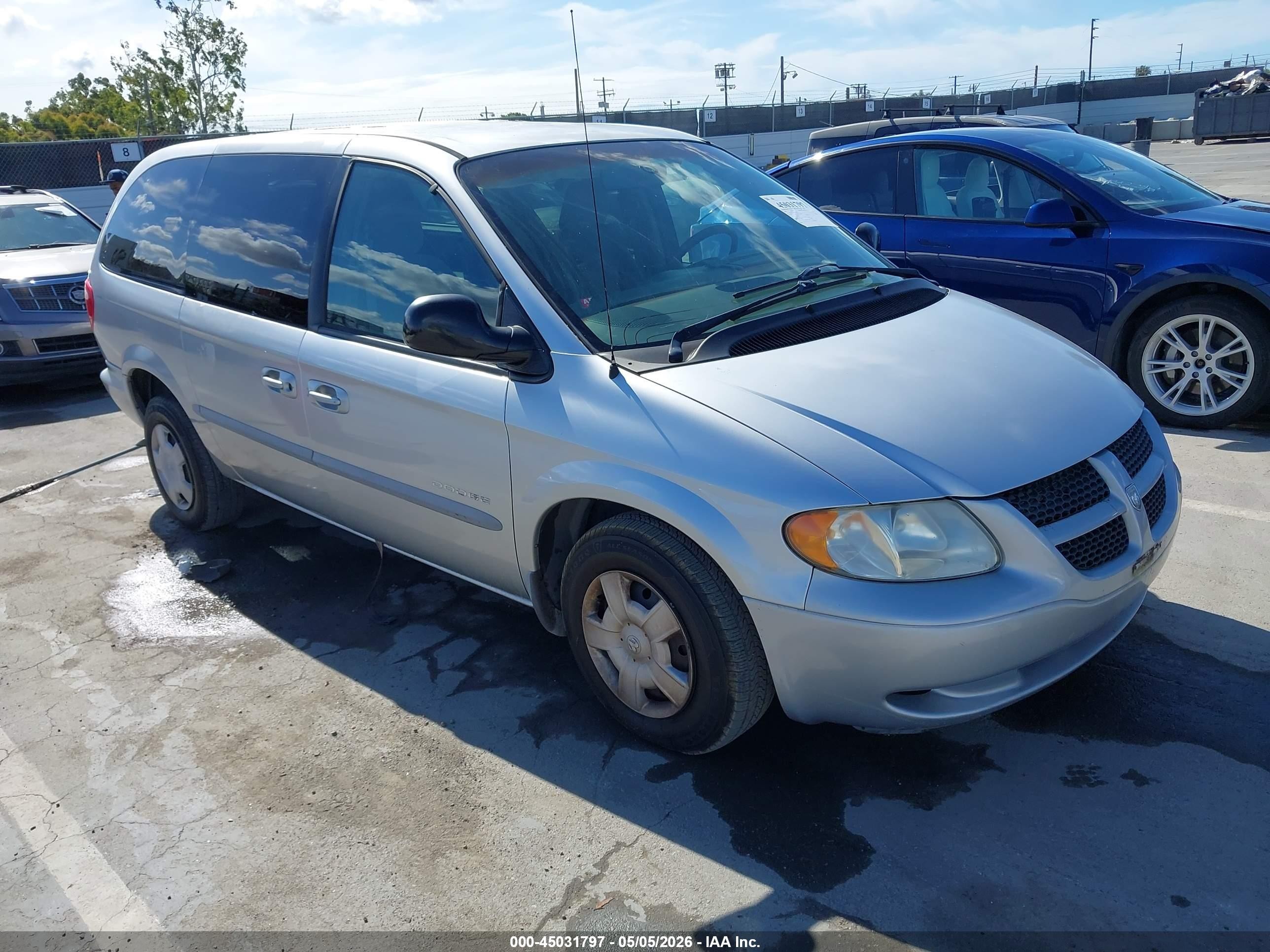 2001 Dodge Grand Caravan Sport Gray vin: 2B8GP44G81R115702