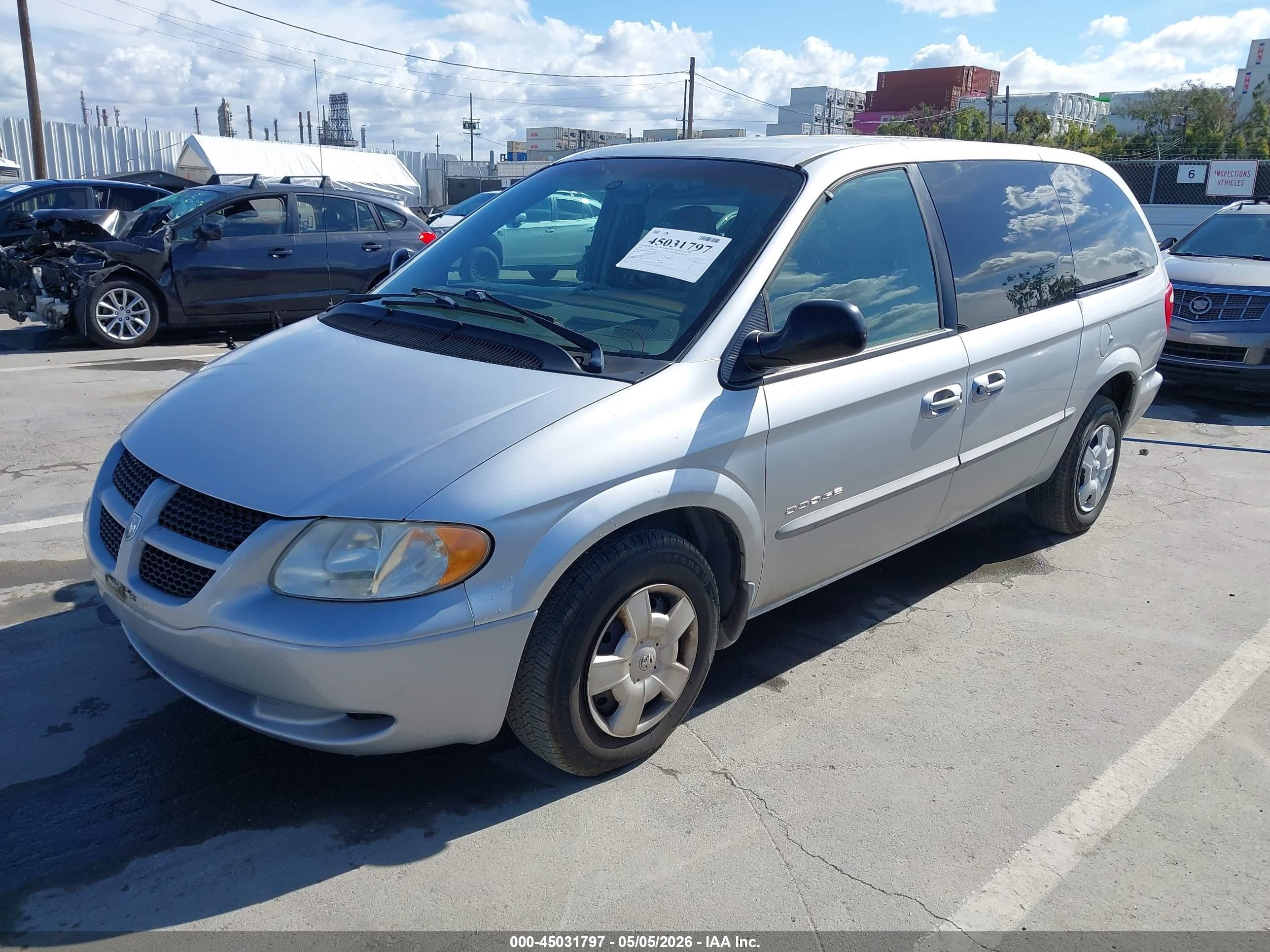 2001 Dodge Grand Caravan Sport Gray vin: 2B8GP44G81R115702