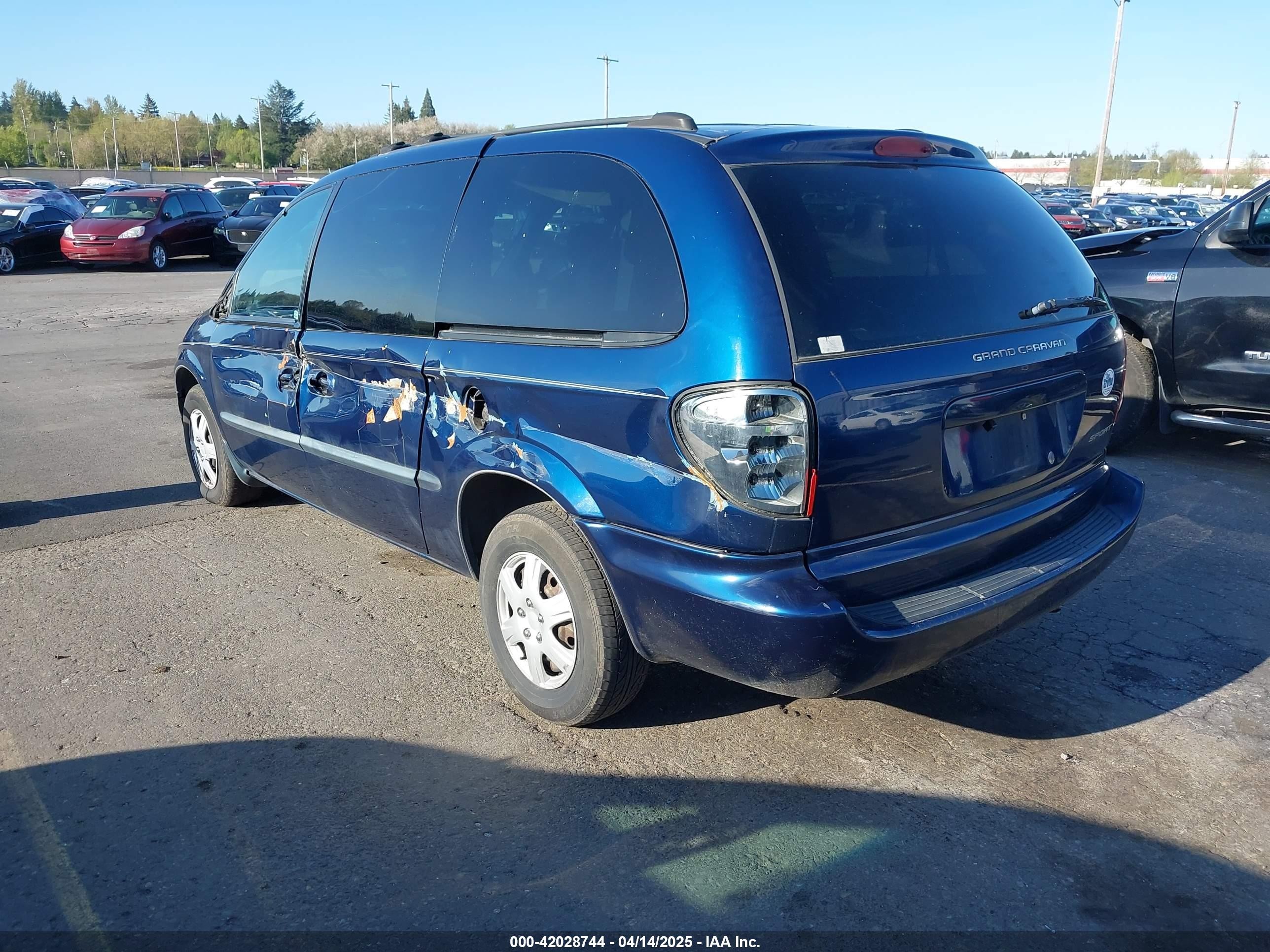 2001 Dodge Grand Caravan Sport Blue vin: 2B8GP44G81R118664