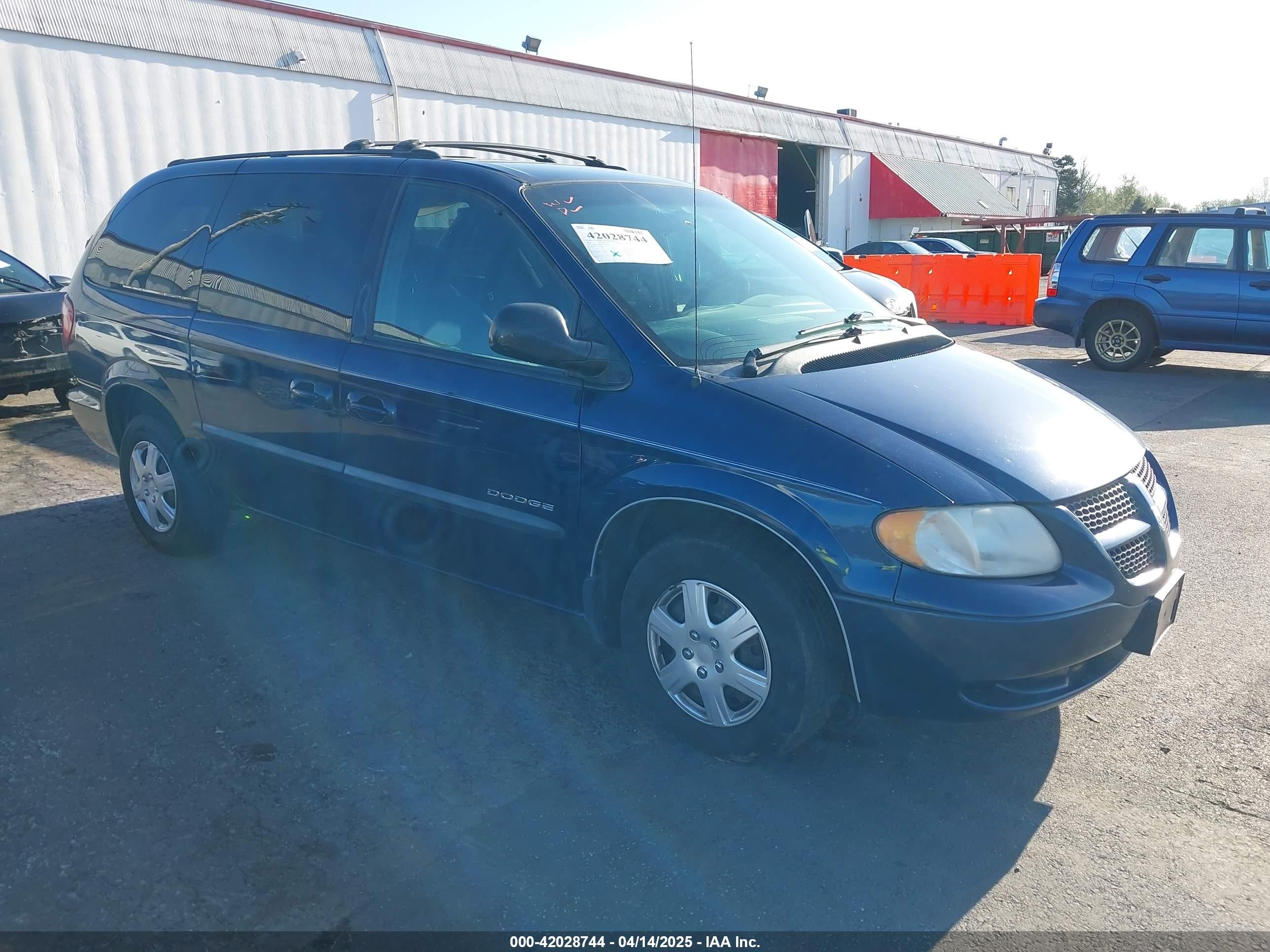 2001 Dodge Grand Caravan Sport Blue vin: 2B8GP44G81R118664