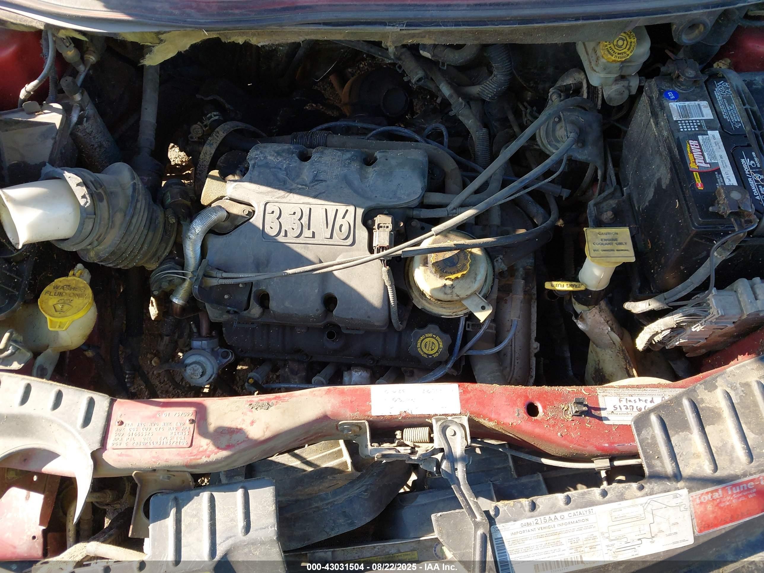 2001 Dodge Grand Caravan Sport Maroon vin: 2B8GP44R31R372106