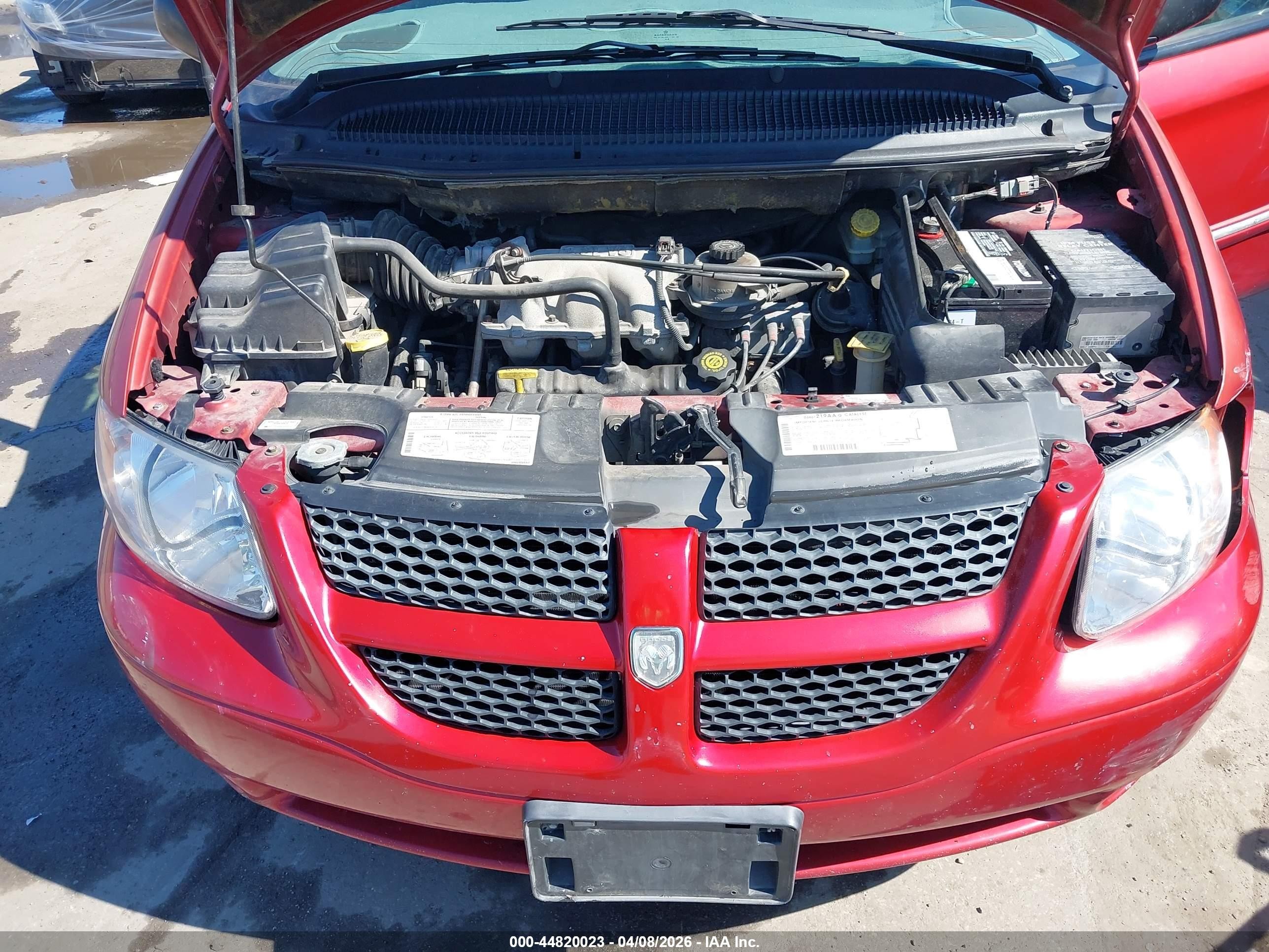 2001 Dodge Grand Caravan Es Red vin: 2B8GP54L01R121688