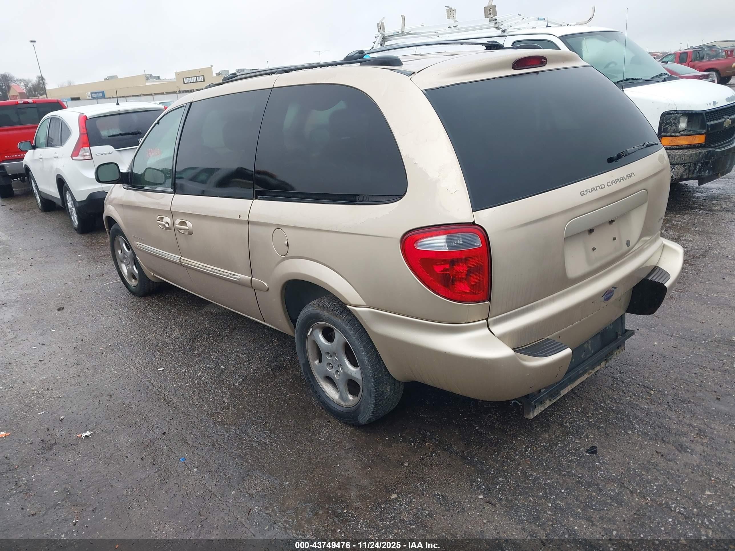 2001 Dodge Grand Caravan Es Gold vin: 2B8GP54L11R117505