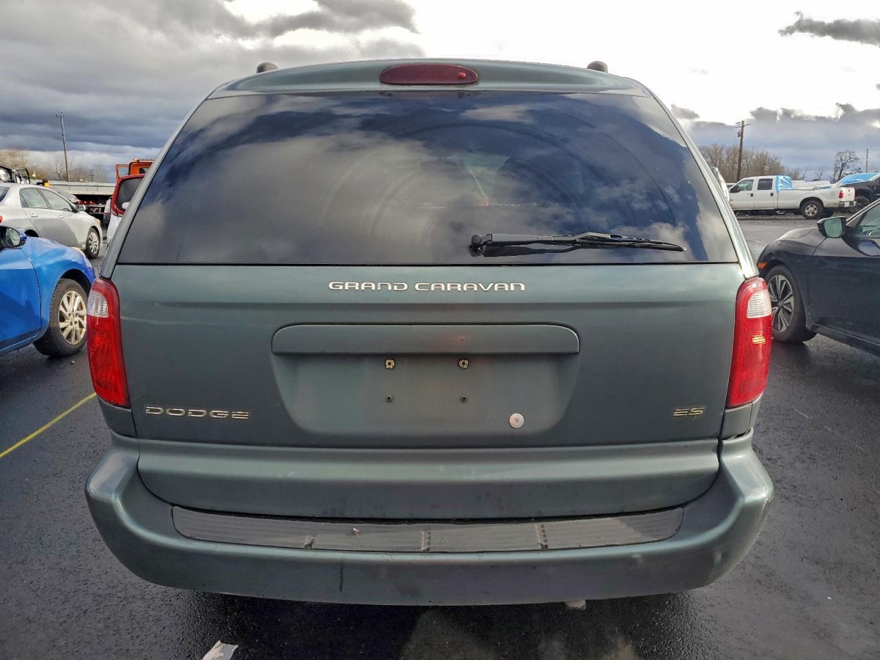 2002 Dodge Grand Caravan Es Gray vin: 2B8GP54L82R794178
