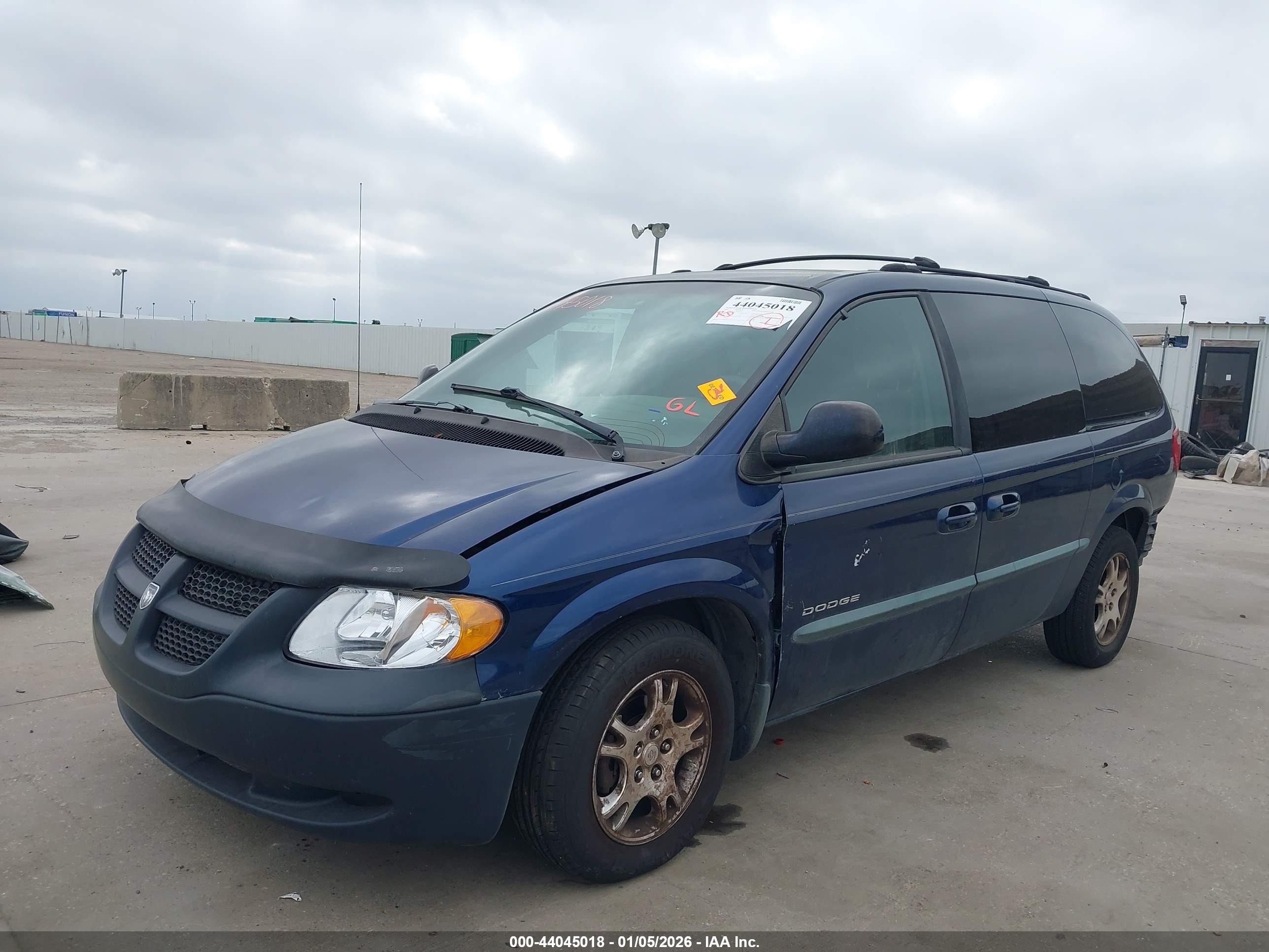 2001 Dodge Grand Caravan Ex Dark Blue vin: 2B8GP74L51R307142