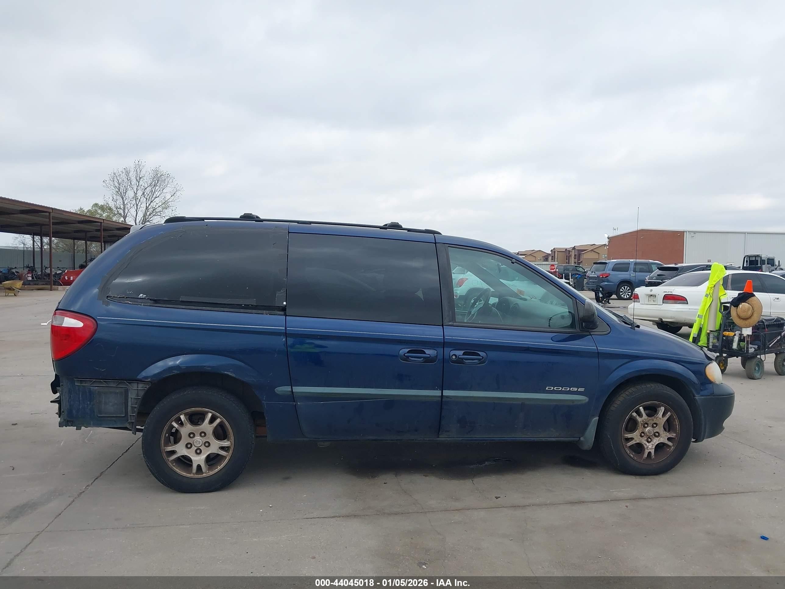 2001 Dodge Grand Caravan Ex Dark Blue vin: 2B8GP74L51R307142