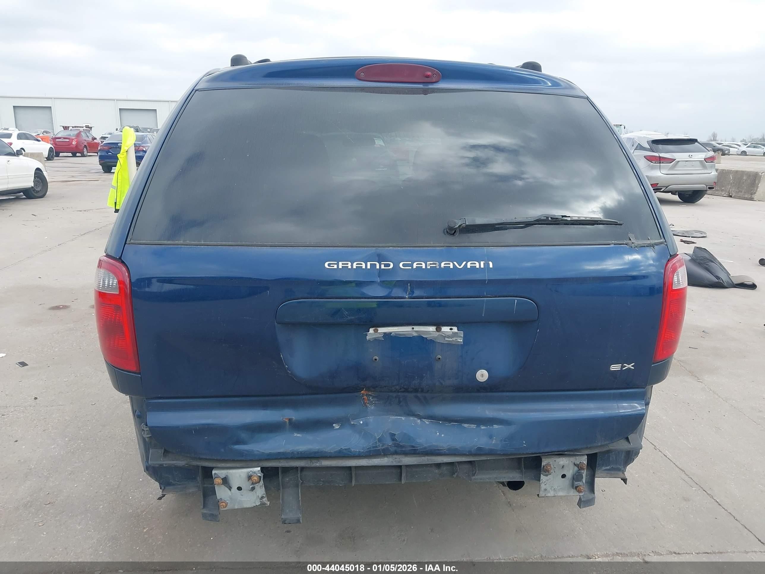 2001 Dodge Grand Caravan Ex Dark Blue vin: 2B8GP74L51R307142