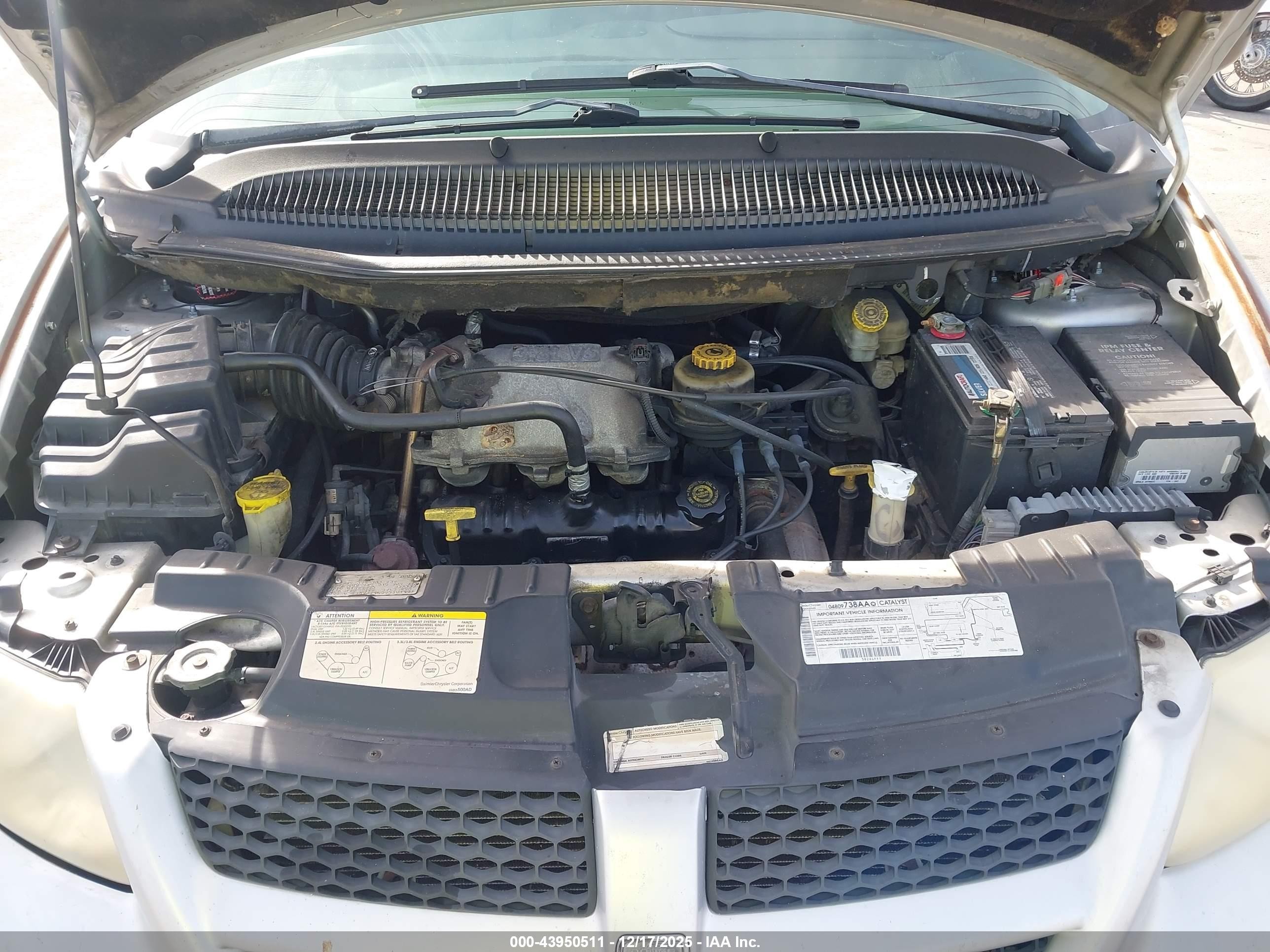 2002 Dodge Grand Caravan Ex Серебряный vin: 2B8GP74L62R501423