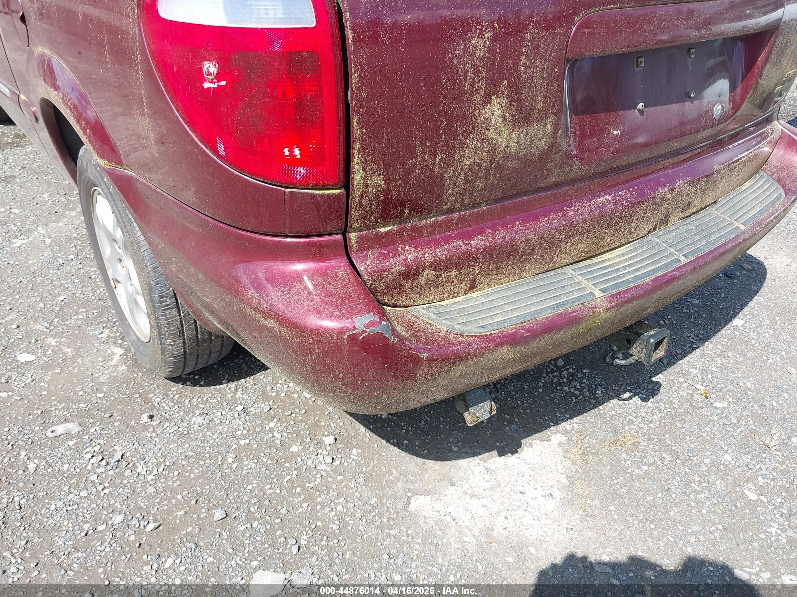 2001 Dodge Grand Caravan Es Red vin: 2B8GT54L71R183925
