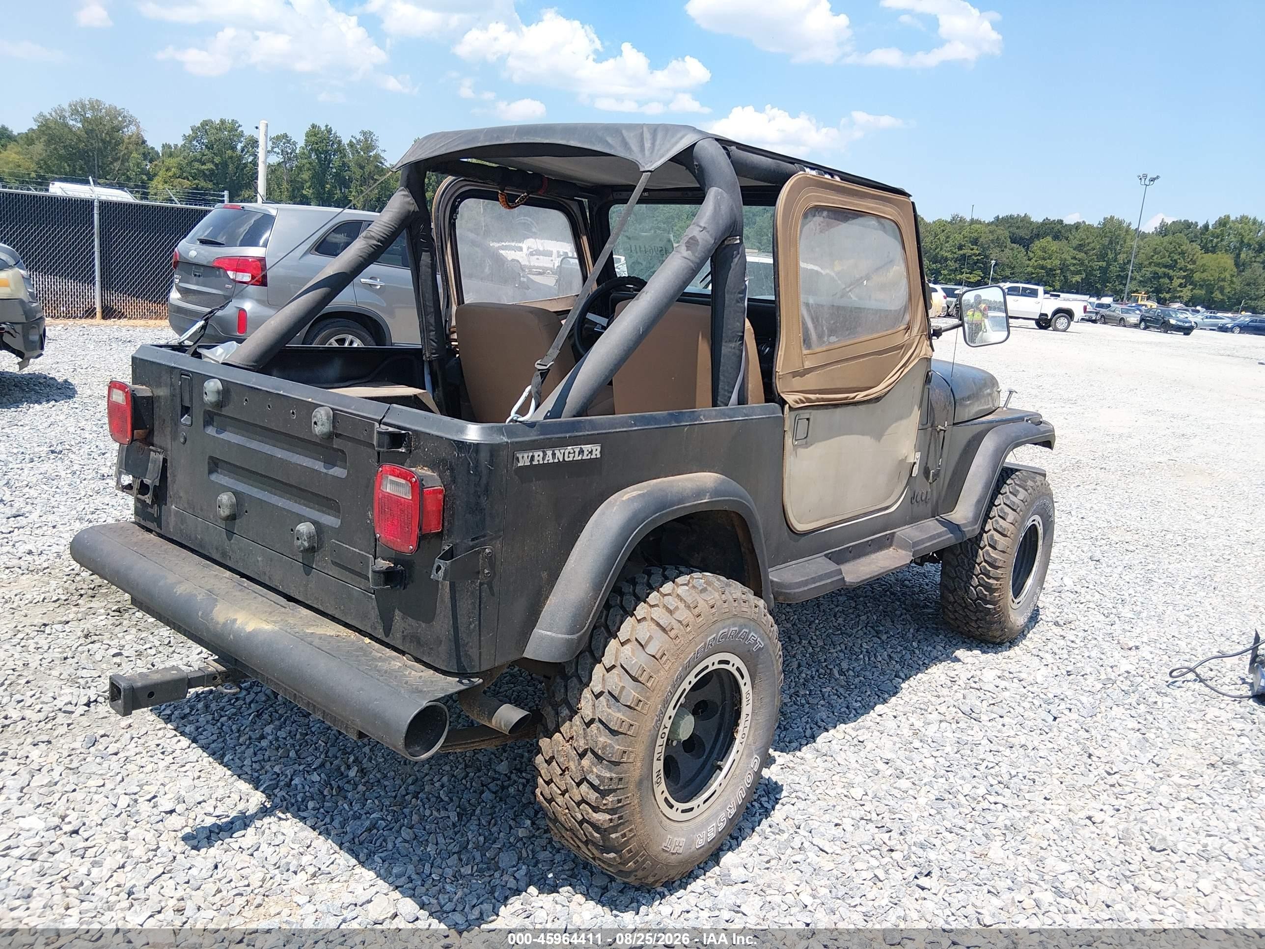 1987 Jeep Wrangler   Black vin: 2BCCL81J0HB507924