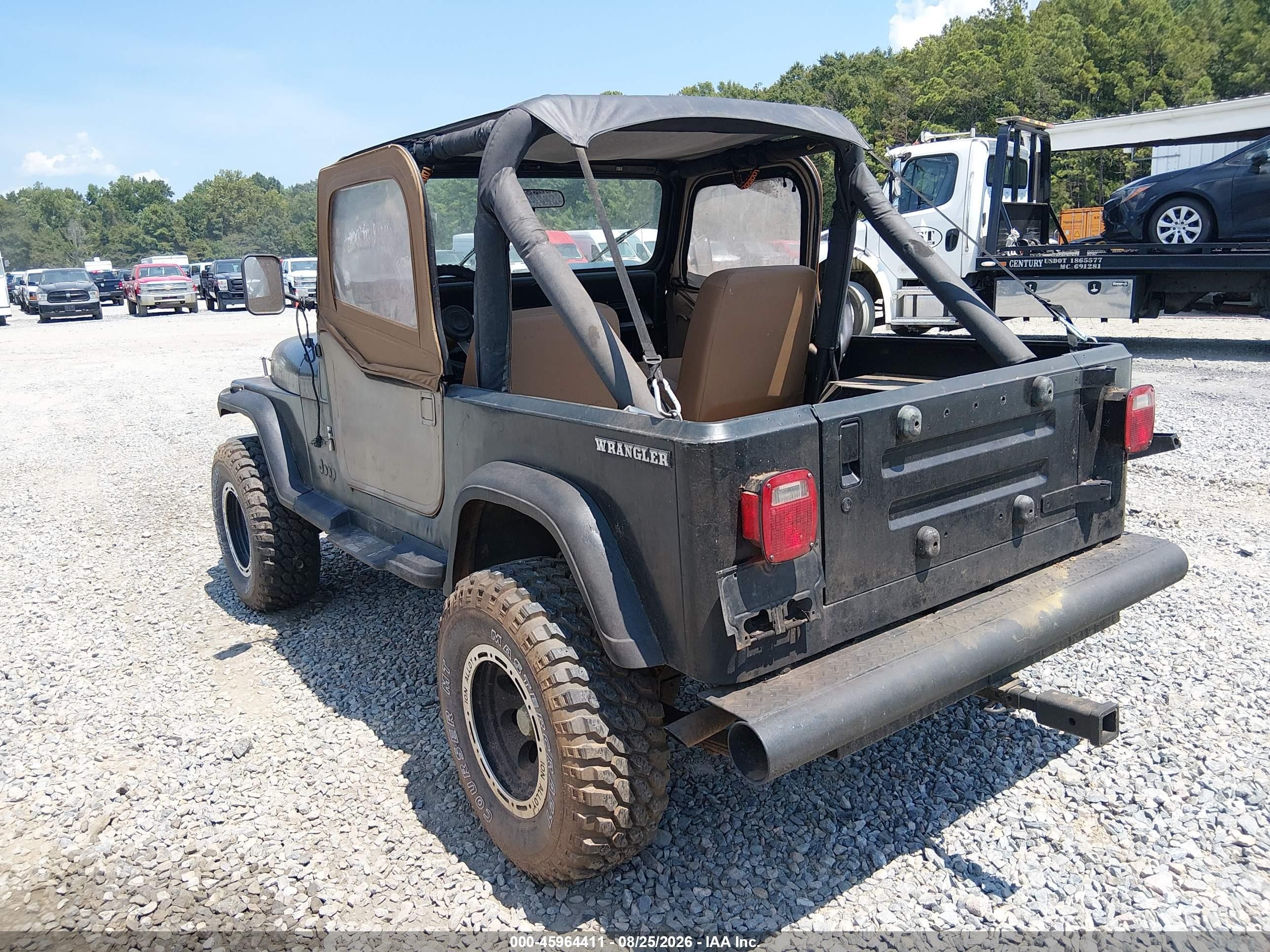 1987 Jeep Wrangler   Black vin: 2BCCL81J0HB507924