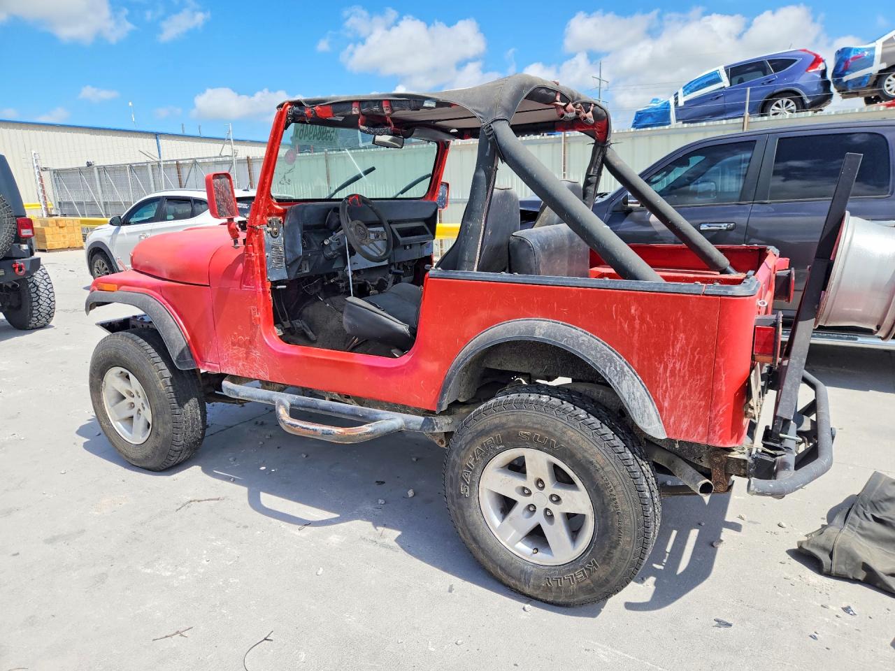 1987 Jeep Wrangler Red vin: 2BCCV8112HB542264