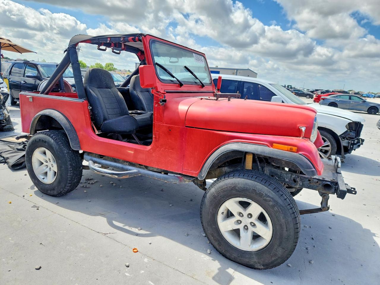 1987 Jeep Wrangler Red vin: 2BCCV8112HB542264