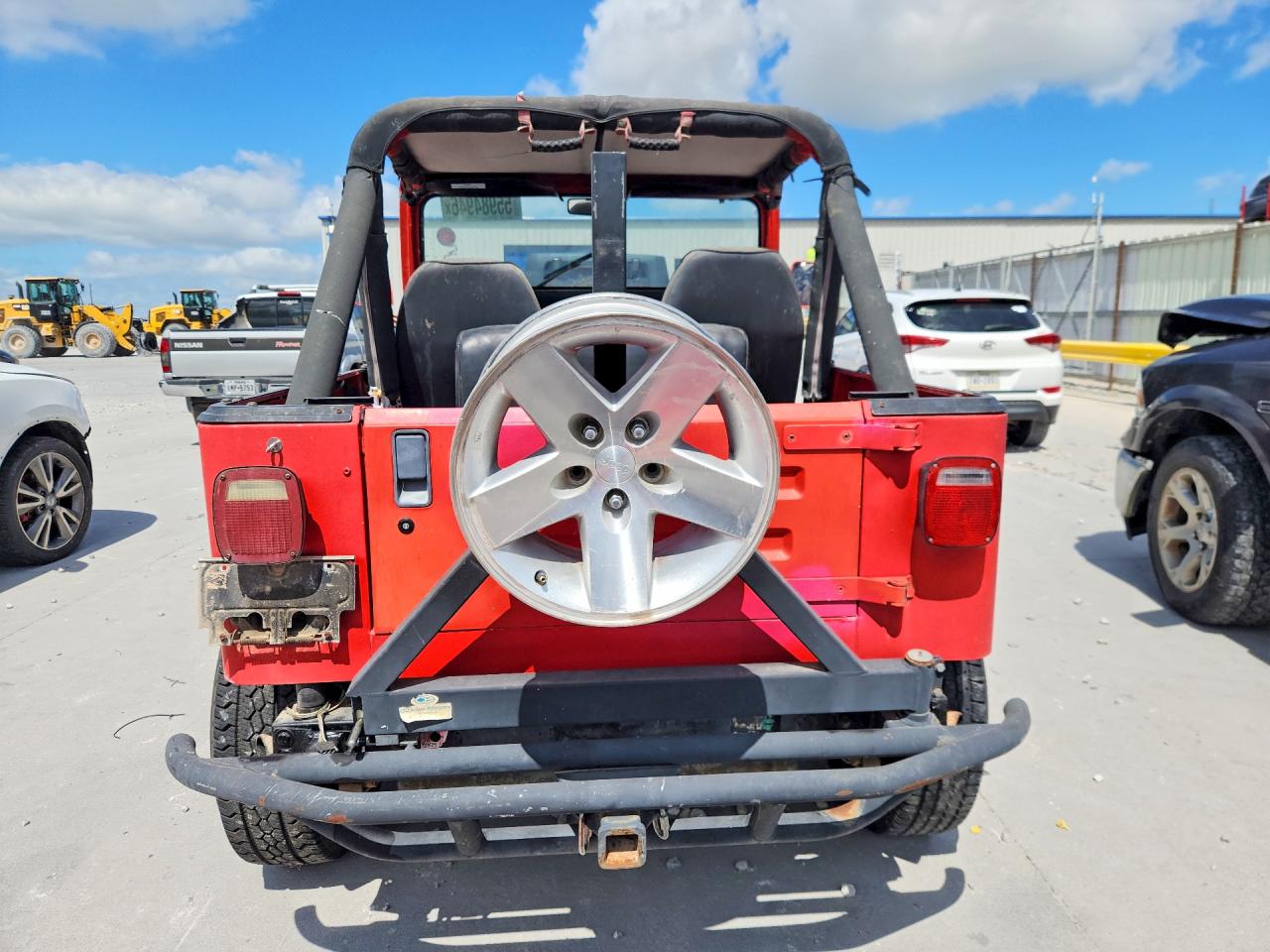 1987 Jeep Wrangler Red vin: 2BCCV8112HB542264